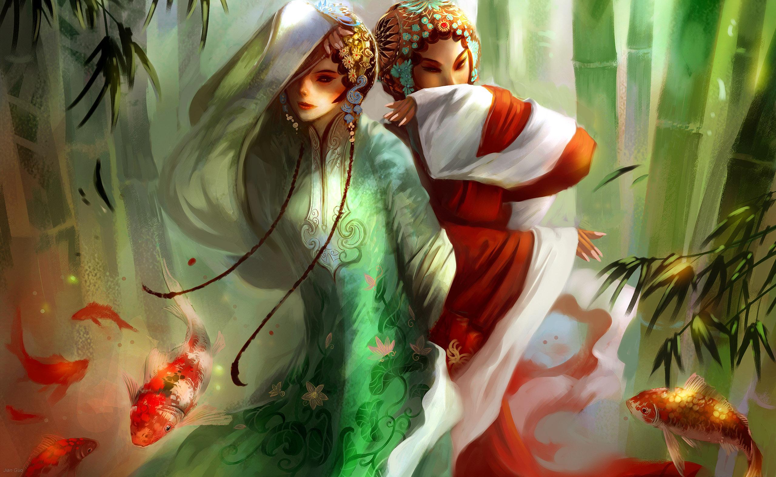 Download mobile wallpaper Fantasy, Oriental for free.