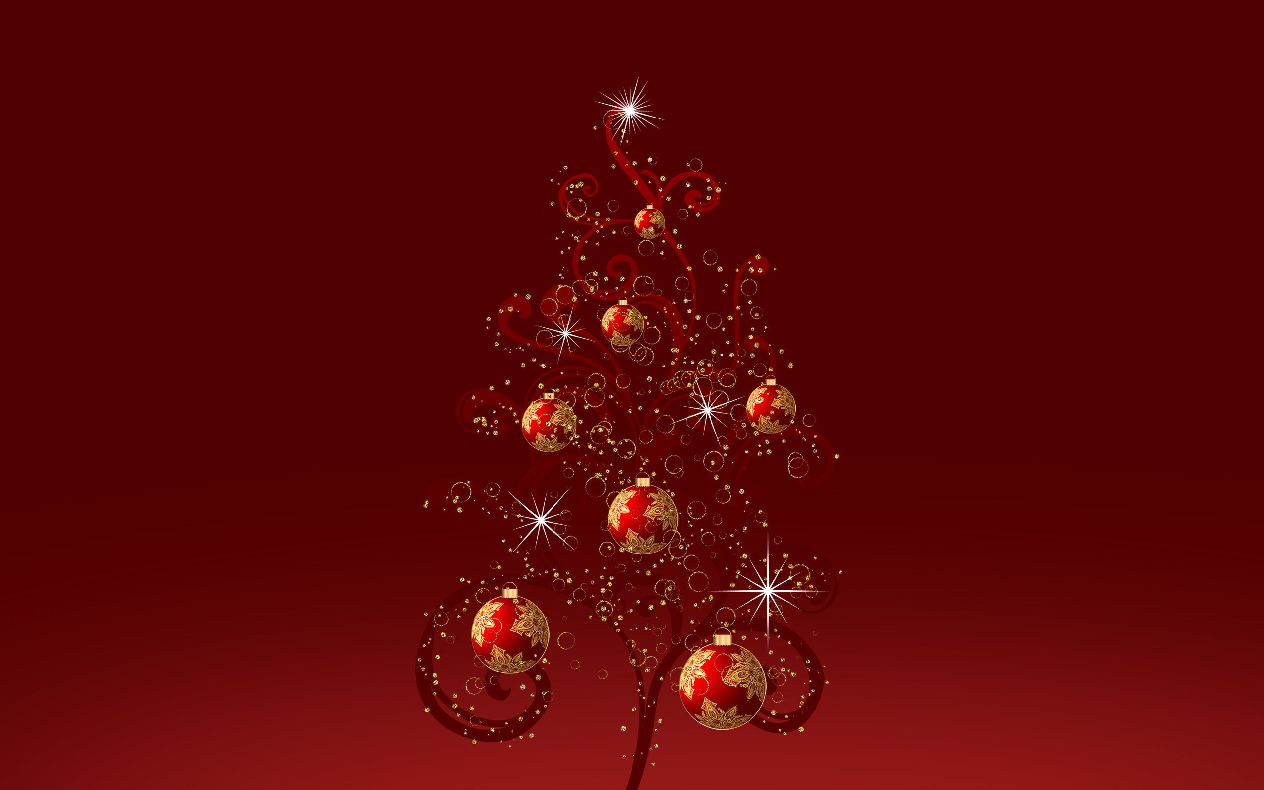 PCデスクトップにクリスマス, クリスマスツリー, クリスマスオーナメント, ホリデー, ミニマリスト画像を無料でダウンロード