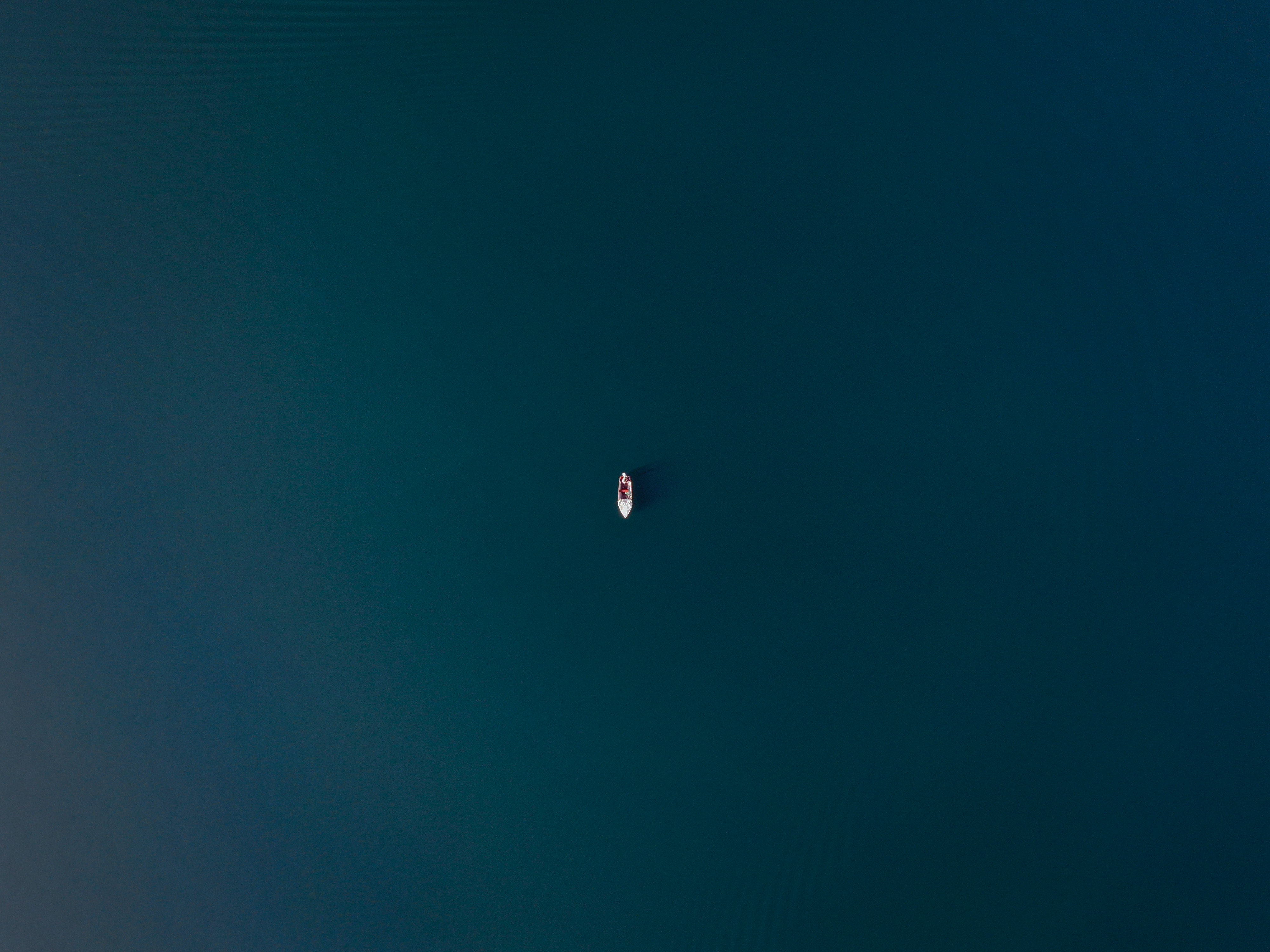 Download mobile wallpaper Boat, View From Above, Nature, Water for free.