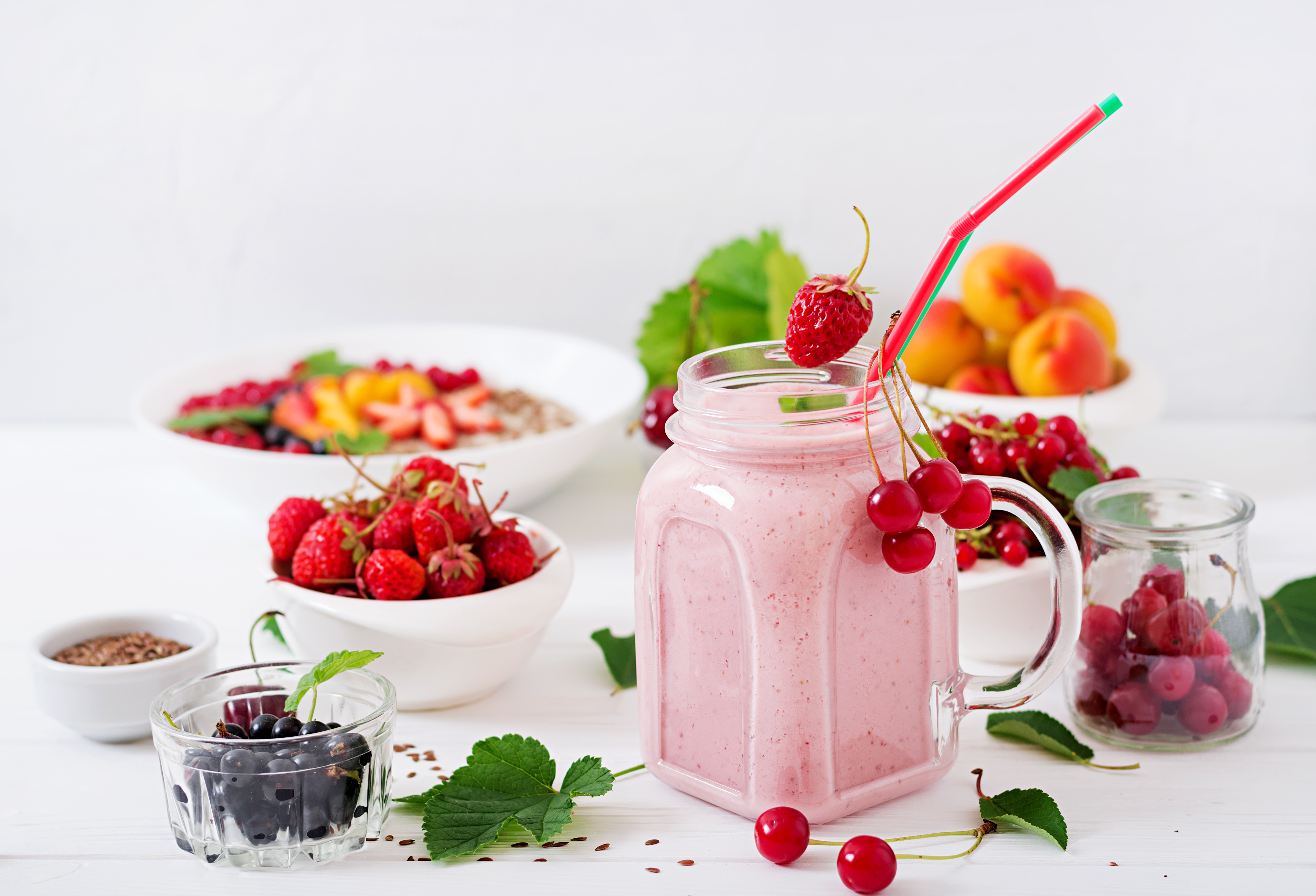 Laden Sie das Erdbeere, Frucht, Smoothie, Nahrungsmittel, Getränk-Bild kostenlos auf Ihren PC-Desktop herunter