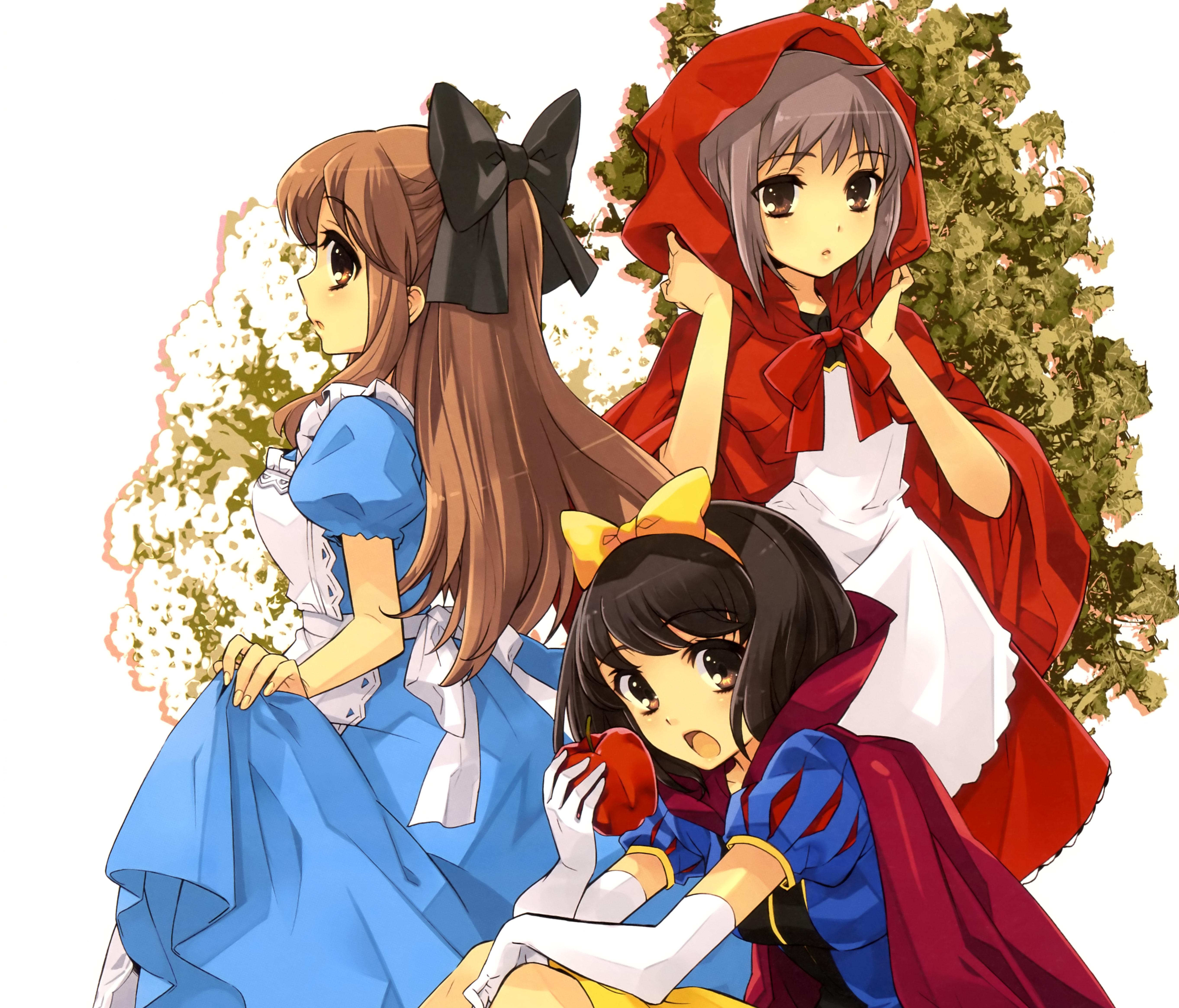 Laden Sie das Animes, Haruhi Suzumiya, Suzumiya Haruhi No Yūutsu, Yuki Nagato, Mikuru Asahina-Bild kostenlos auf Ihren PC-Desktop herunter