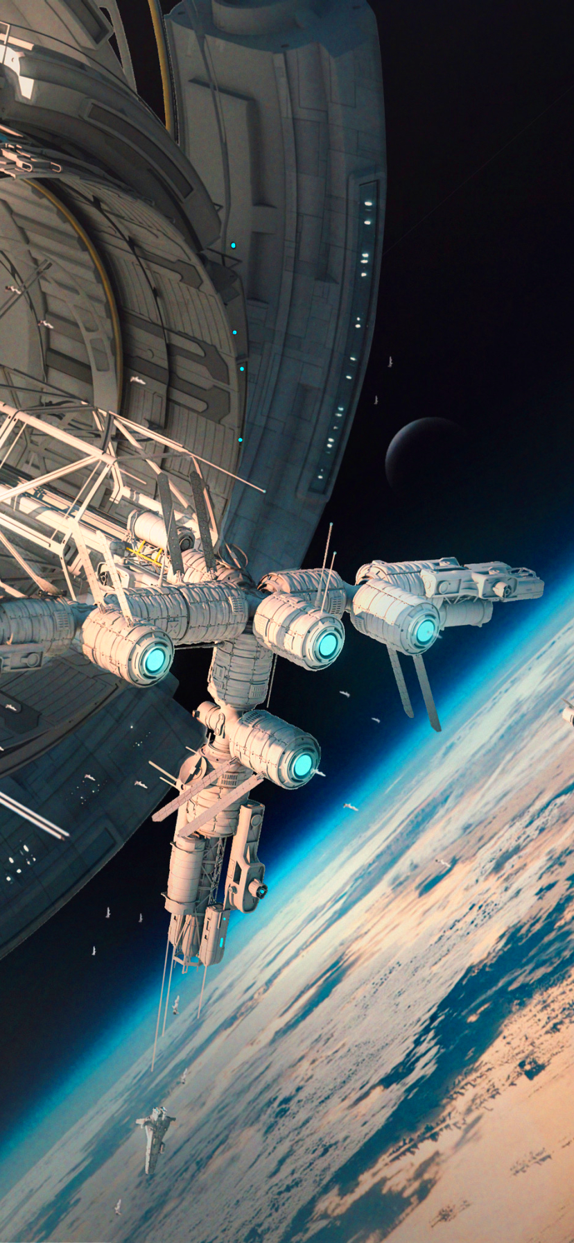 1383030 descargar fondo de pantalla ciencia ficción, estación espacial, espacio, orbita: protectores de pantalla e imágenes gratis
