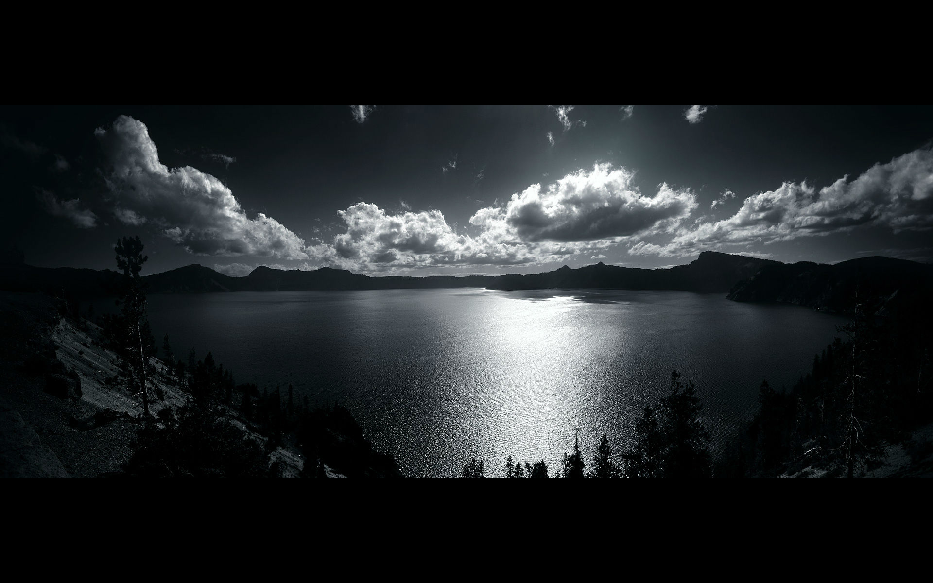 PCデスクトップに水, 湖, 山, 地球, 黒 白画像を無料でダウンロード