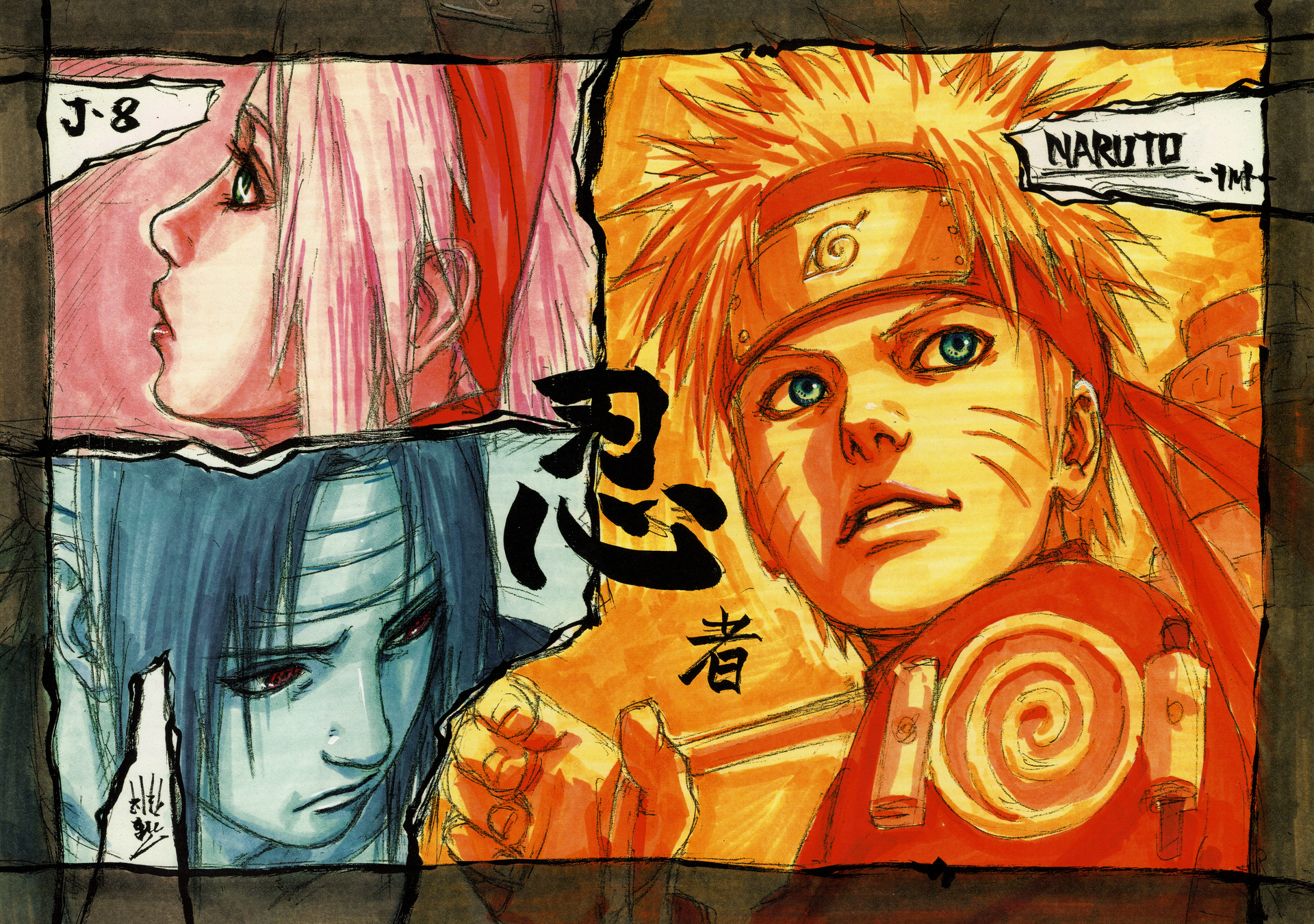 Baixar papel de parede para celular de Anime, Naruto, Sasuke Uchiha, Sakura Haruno, Naruto Uzumaki gratuito.