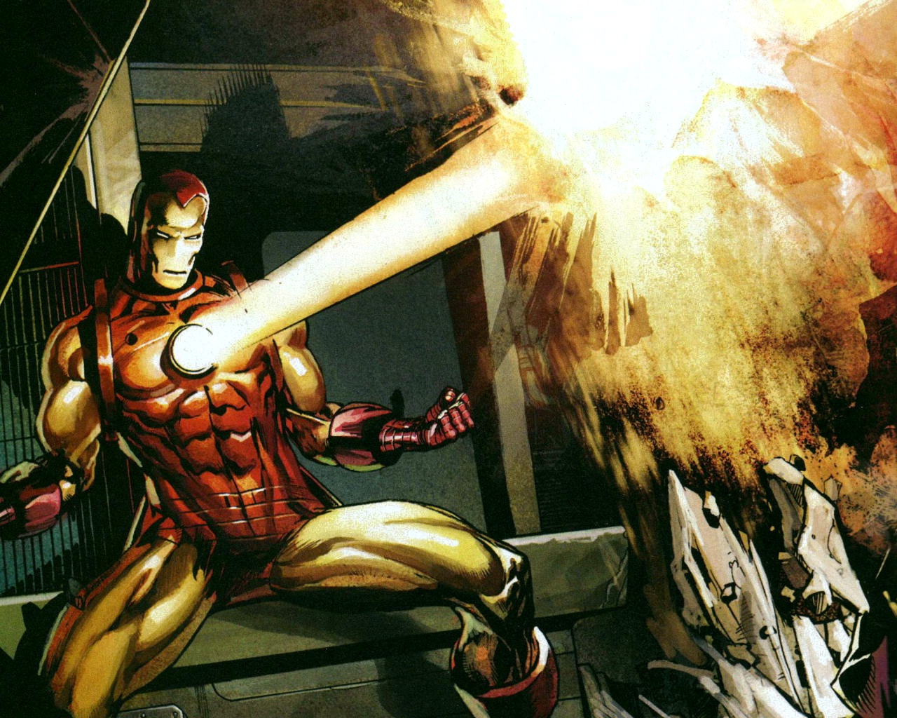 Handy-Wallpaper Iron Man, Comics kostenlos herunterladen.