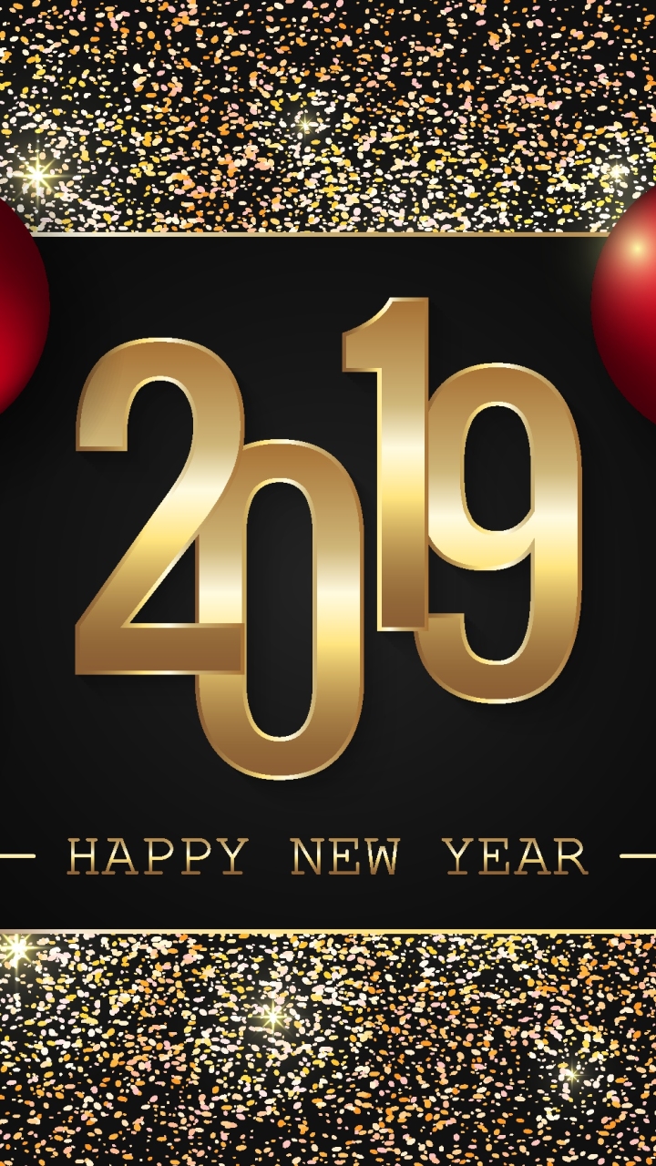 Download mobile wallpaper Holiday, Happy New Year, New Year 2019 for free.