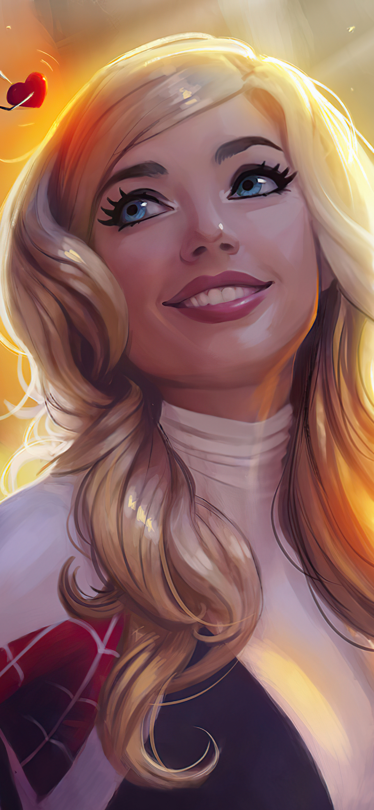 Descarga gratuita de fondo de pantalla para móvil de Sonreír, Rubio, Historietas, Rubia, Gwen Stacy.