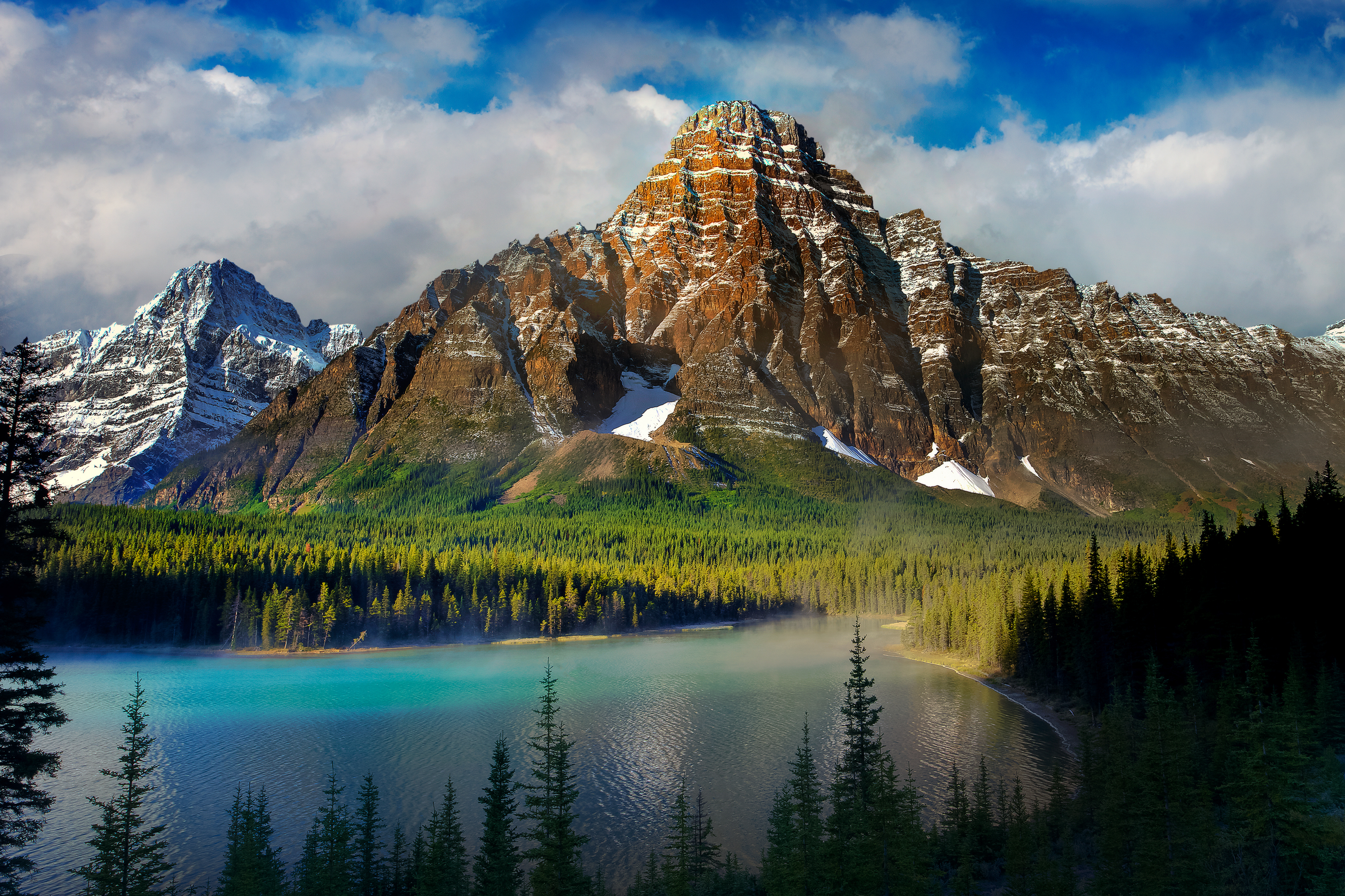 145707 Hintergrundbild herunterladen see, mountains, natur, schöne landschaft - Bildschirmschoner und Bilder kostenlos