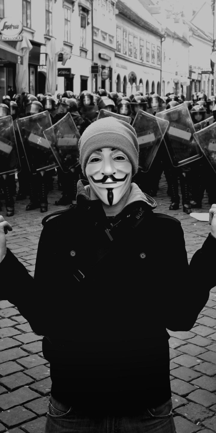 Download mobile wallpaper Technology, Anonymous, Anarchy for free.