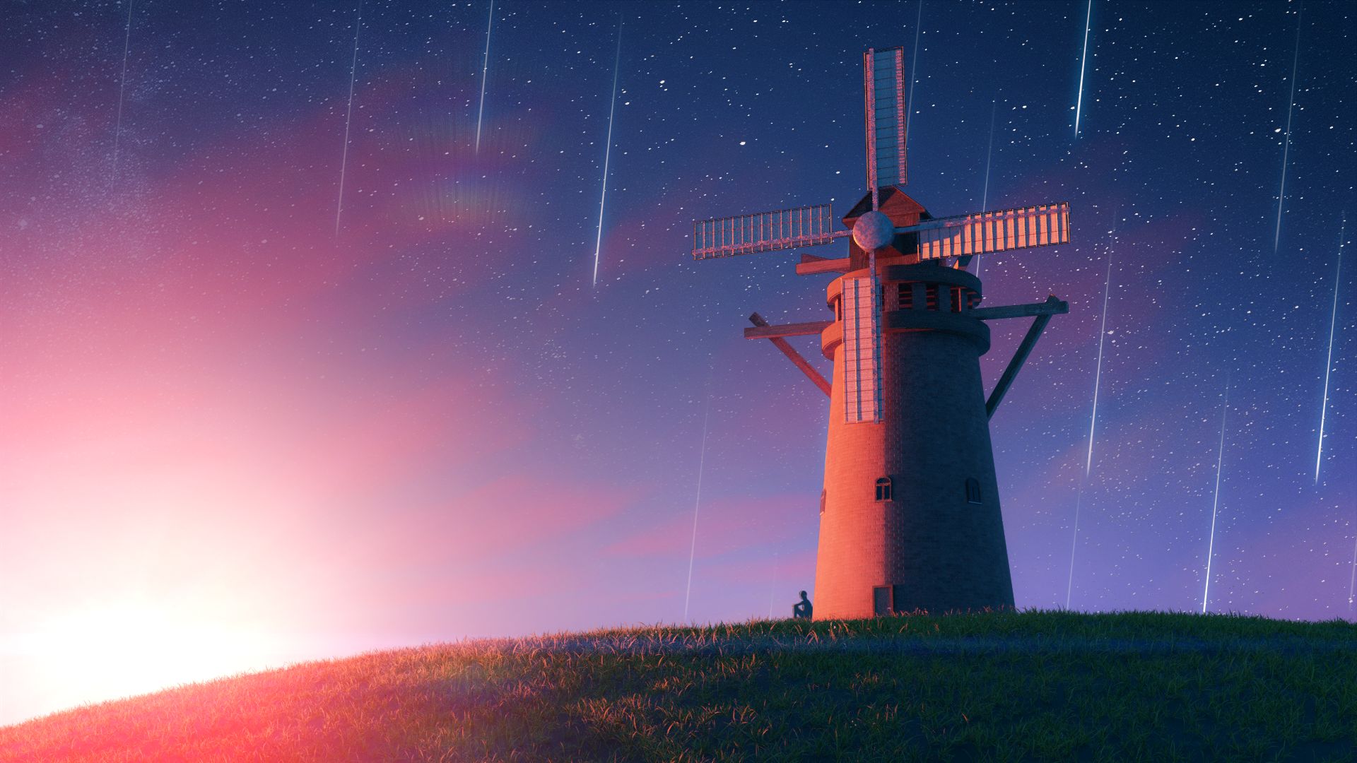 Free download wallpaper Windmill, Man Made on your PC desktop