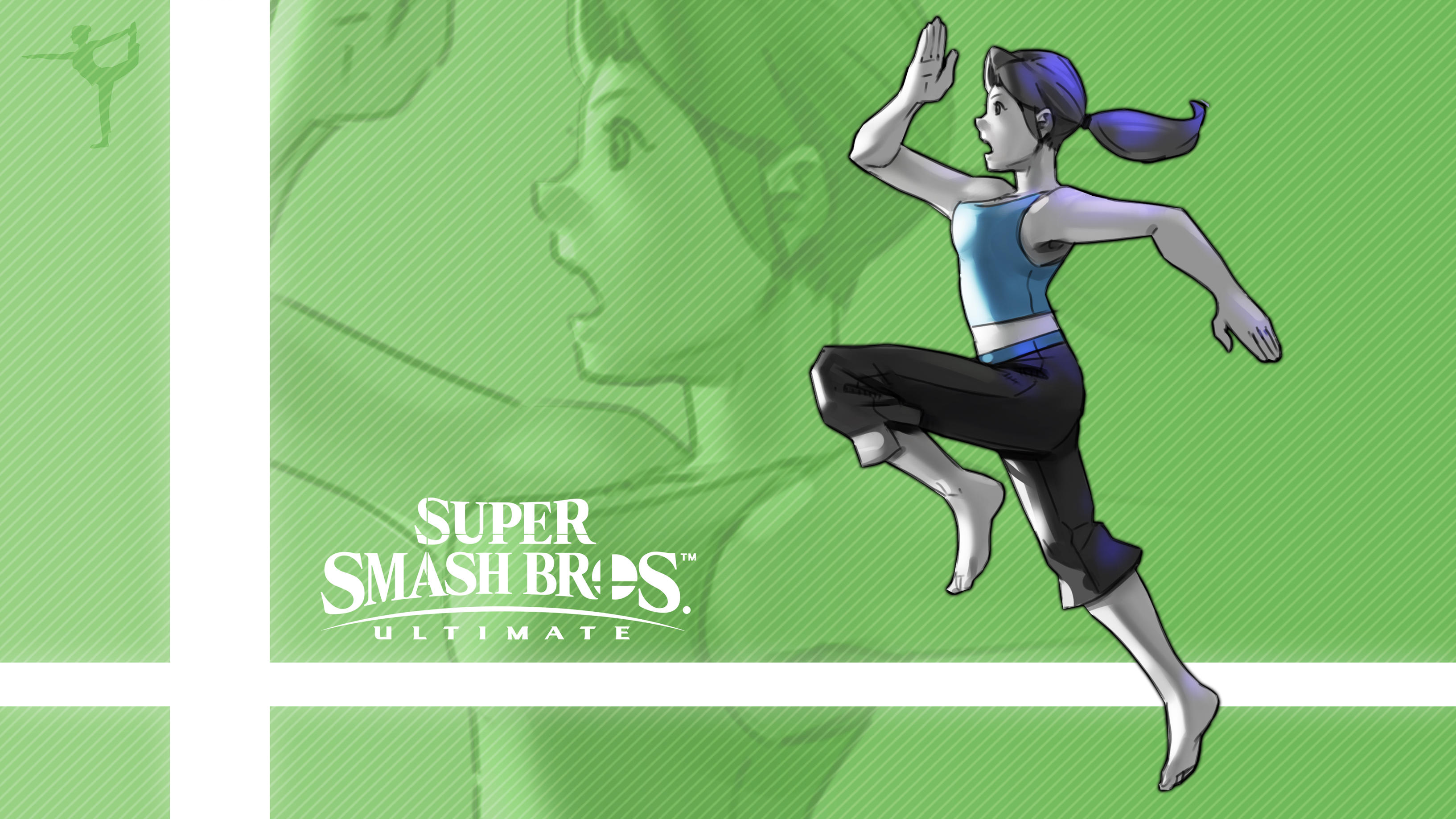 Download mobile wallpaper Video Game, Super Smash Bros, Super Smash Bros Ultimate, Wii Fit Trainer for free.