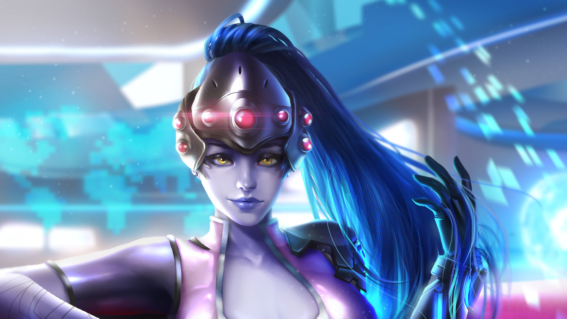 Panoramic Wallpapers Widowmaker (Overwatch) 