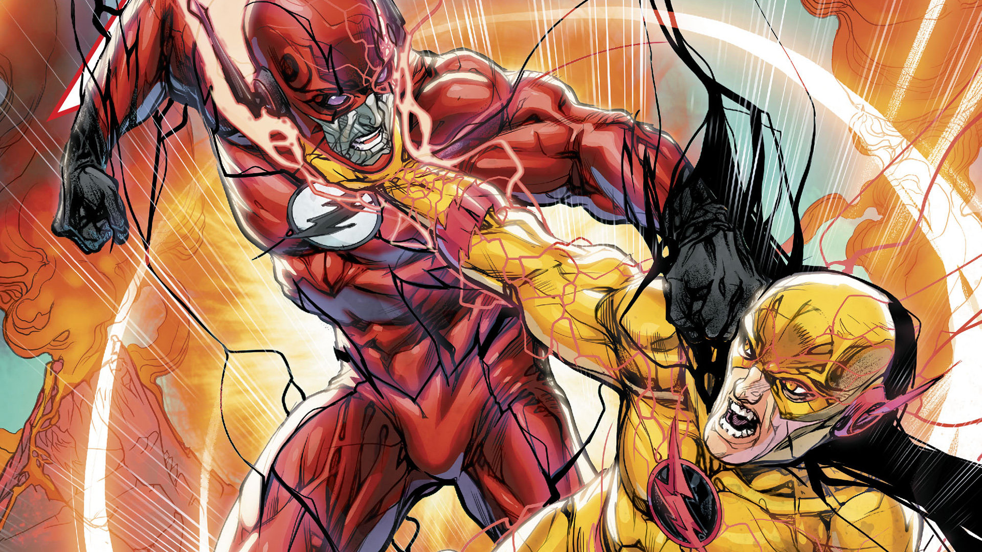 comics, flash, reverse flash