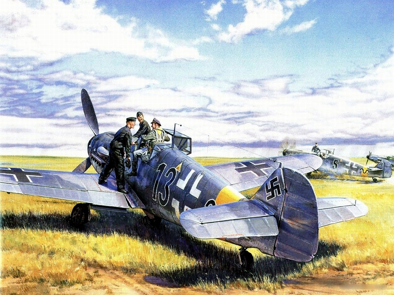 Популярные заставки и фоны Мессершмитт Bf 109 на компьютер