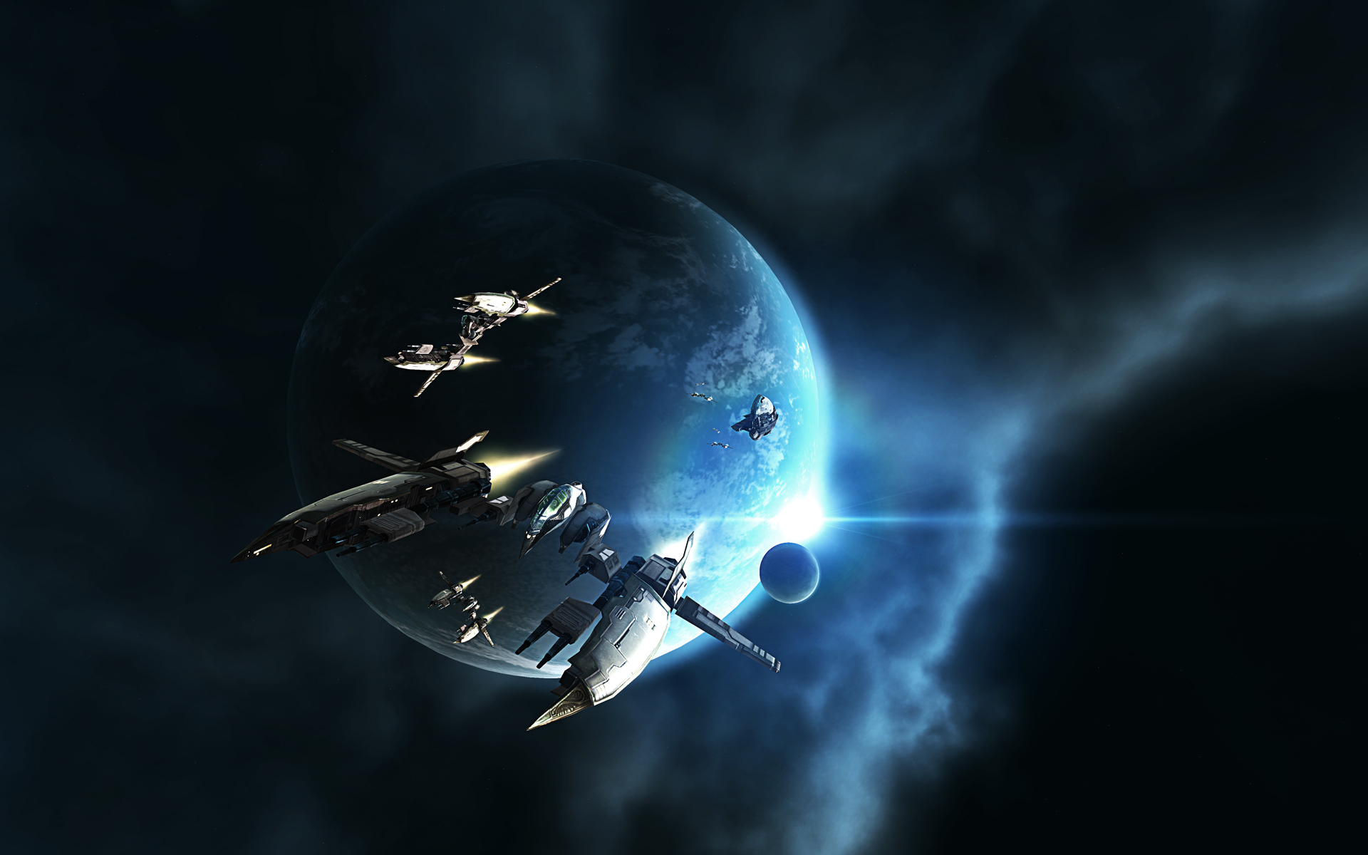 Free download wallpaper Stars, Space, Planet, Sci Fi, Spaceship on your PC desktop
