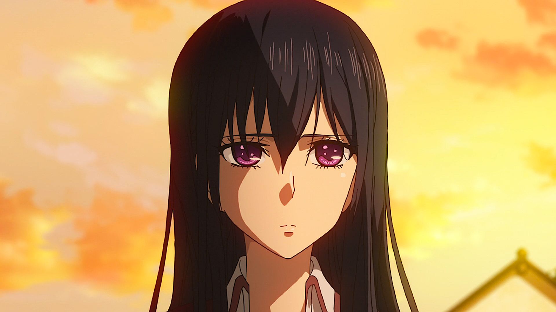 anime, citrus, citrus (anime), mei aihara, purple eyes, sad