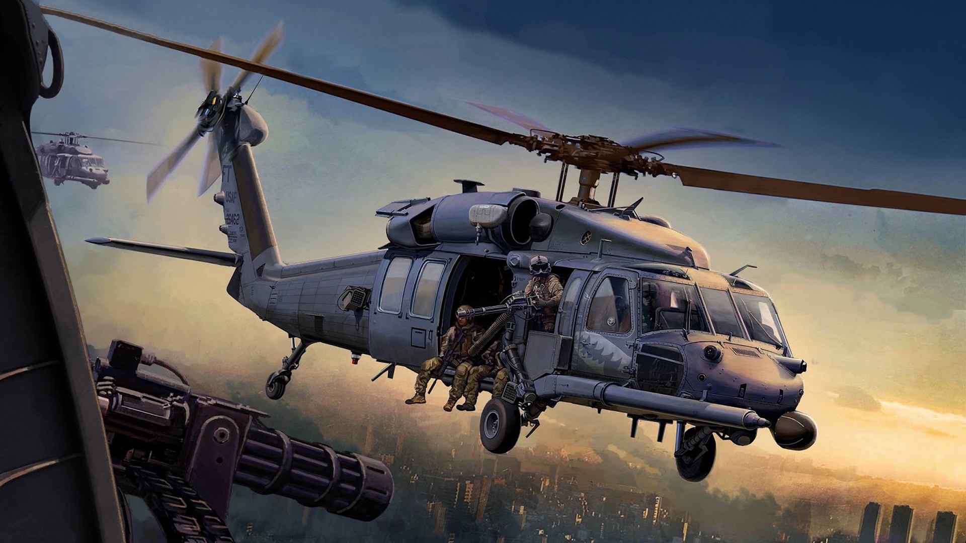 Baixar papel de parede para celular de Helicóptero, Militar, Aeronaves, Sikorsky Hh 60 Pave Hawk gratuito.