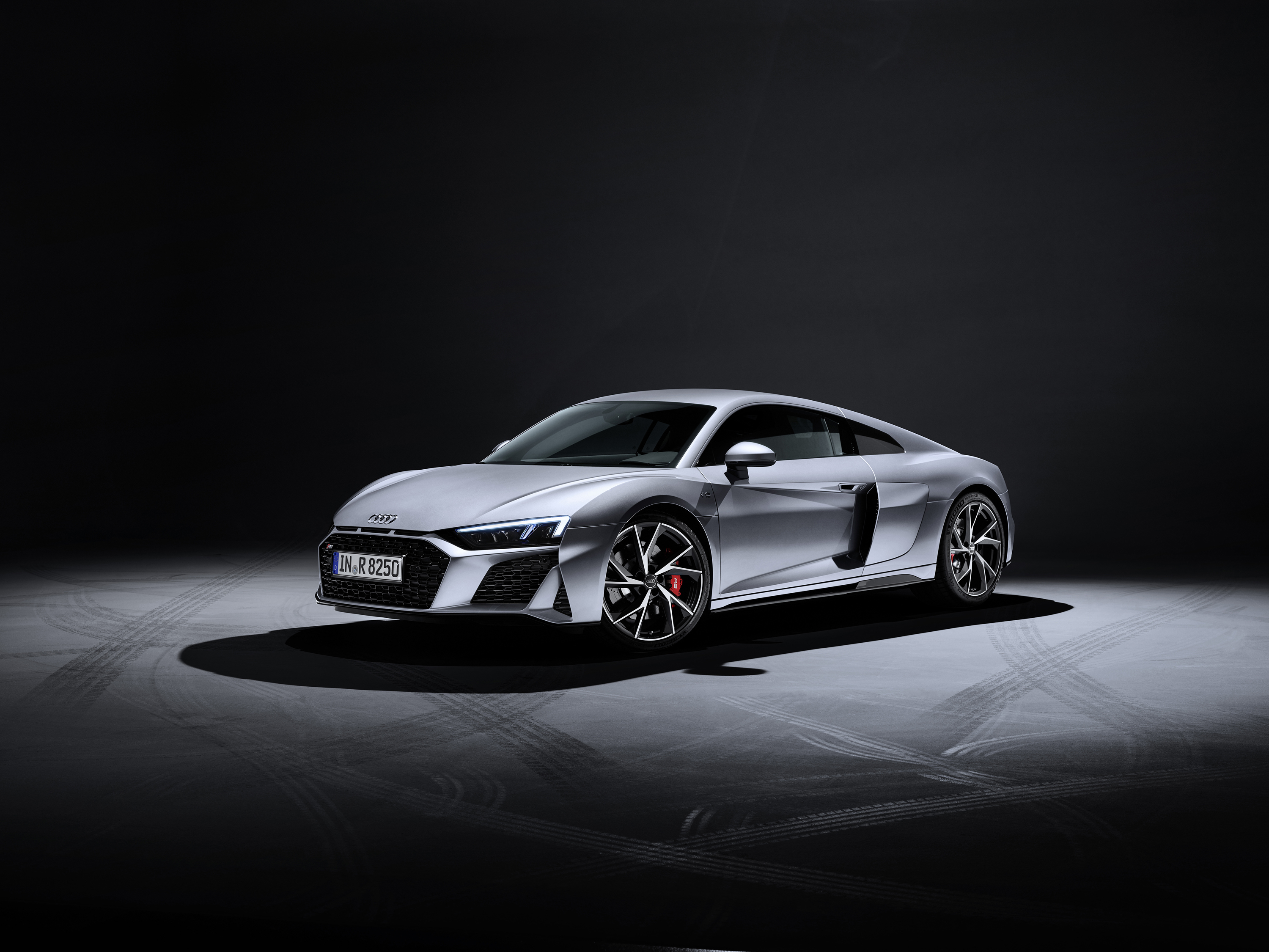 Download mobile wallpaper Audi, Car, Supercar, Audi R8, Vehicles, Silver Car, Audi R8 V10 for free.