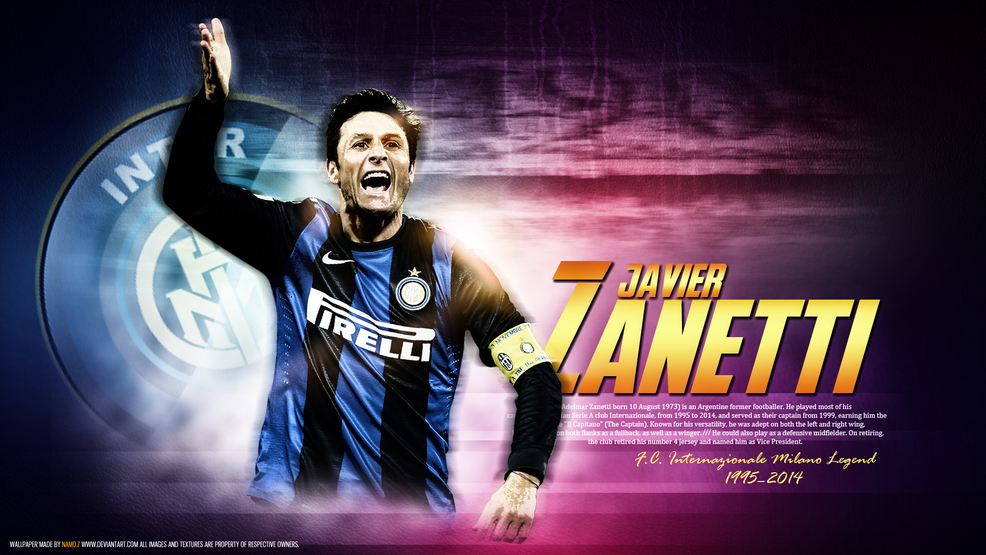 503691 Bildschirmschoner und Hintergrundbilder Javier Zanetti auf Ihrem Telefon. Laden Sie  Bilder kostenlos herunter