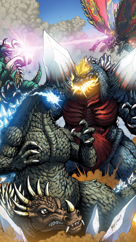 Descarga gratuita de fondo de pantalla para móvil de Historietas, Godzilla, Godzilla: Gobernantes De La Tierra.