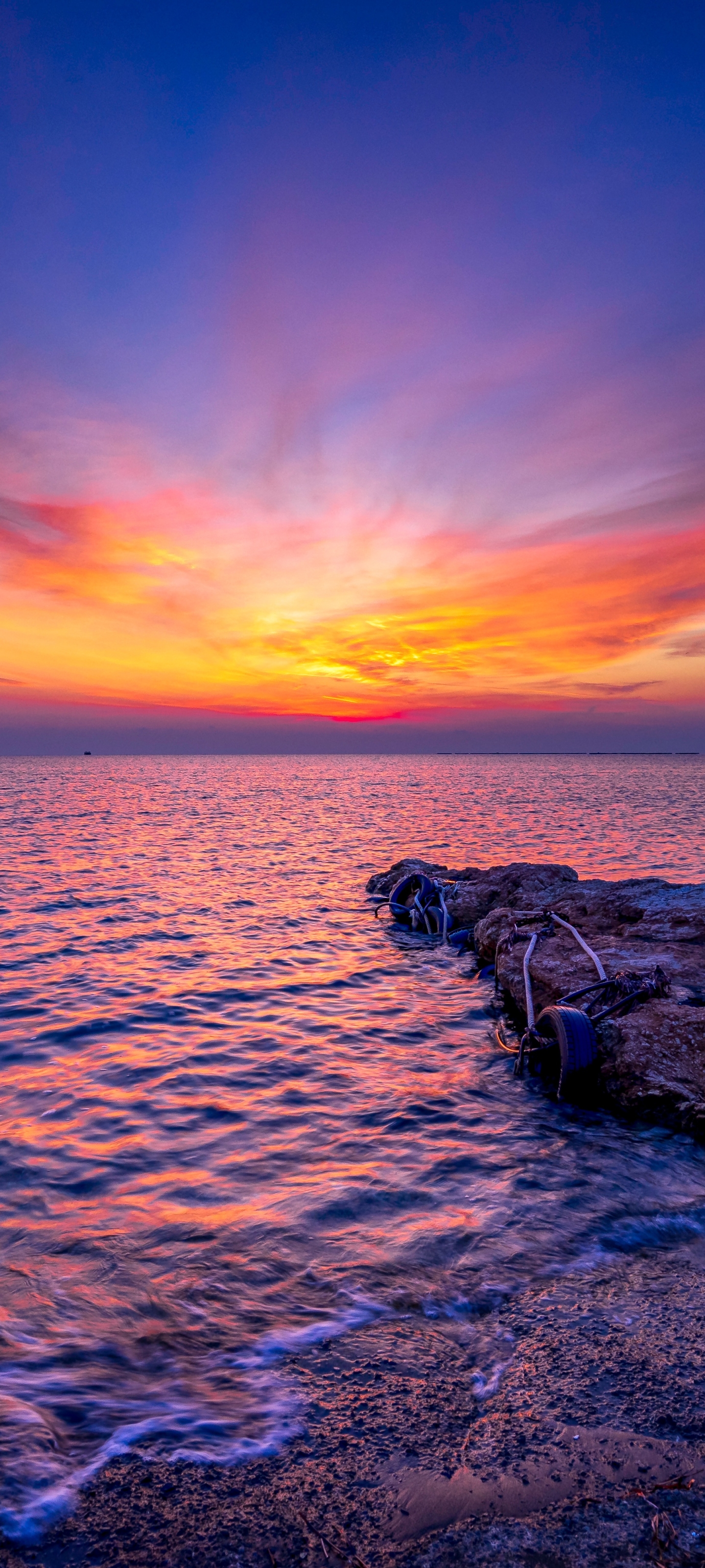 dawn, earth, coastline, sunrise, mediterranean, cyprus, sea