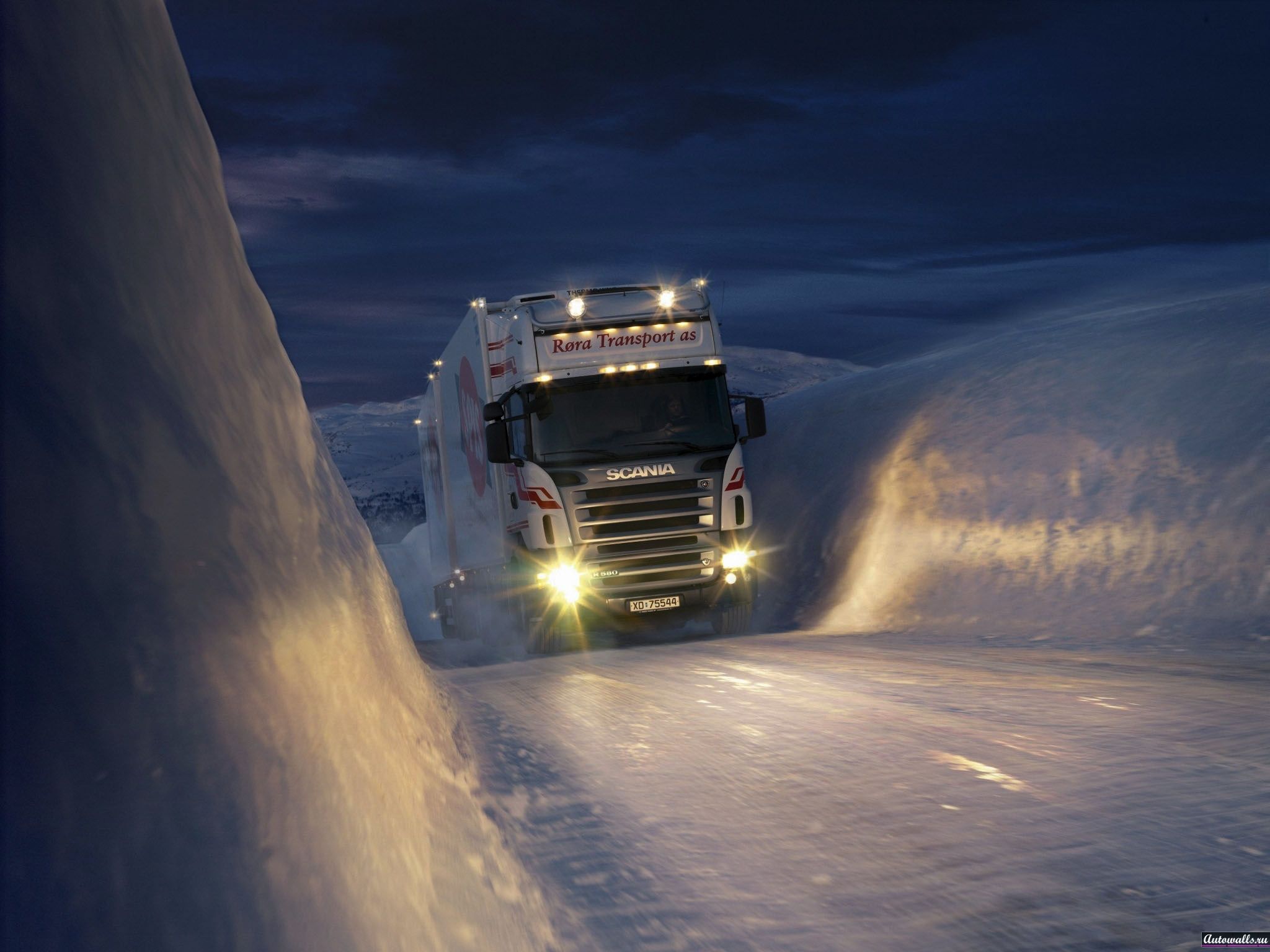 Download mobile wallpaper Semis, Scania, Vehicles for free.