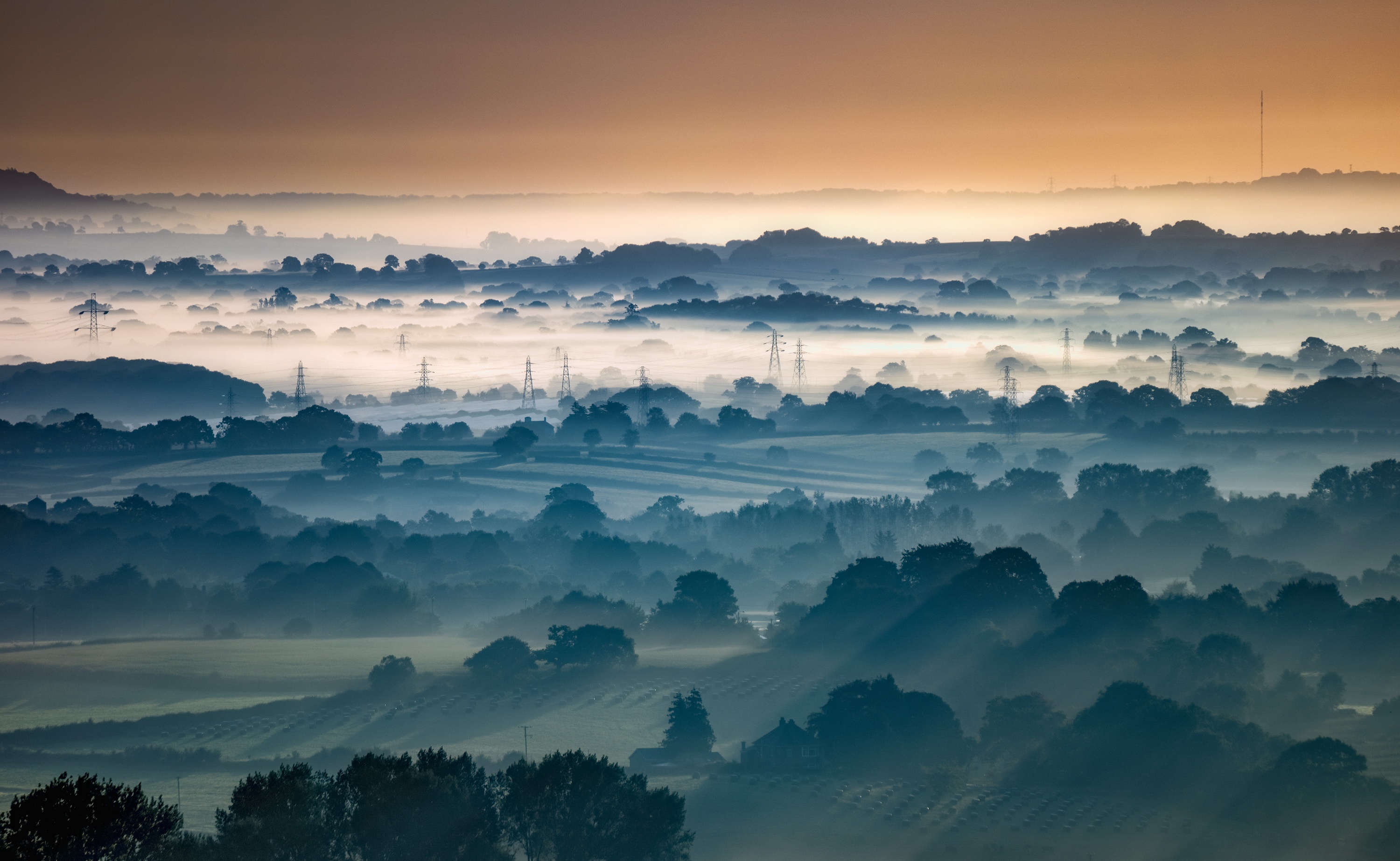 Free download wallpaper Landscape, Fog, Photography, Sunbeam on your PC desktop