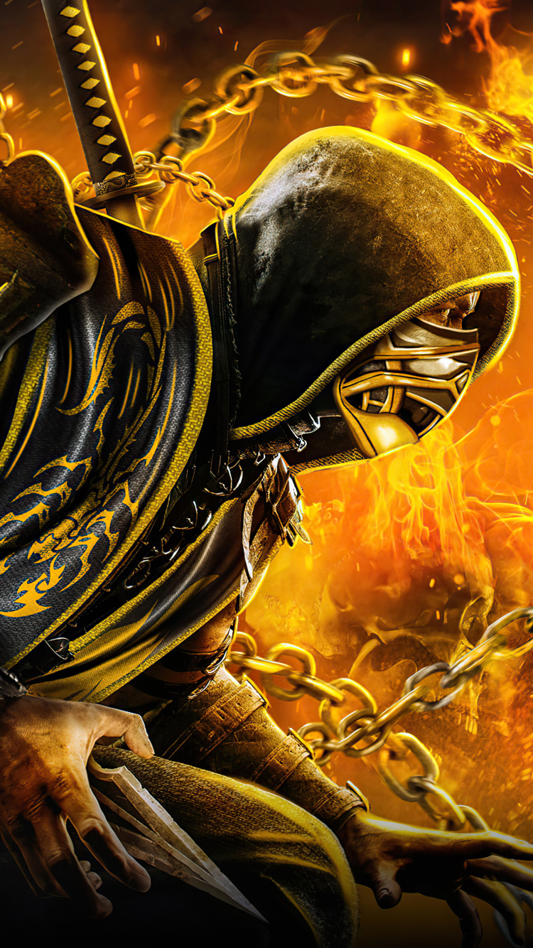 Handy-Wallpaper Mortal Kombat, Filme, Skorpion (Mortal Kombat), Todeskampf (2021) kostenlos herunterladen.