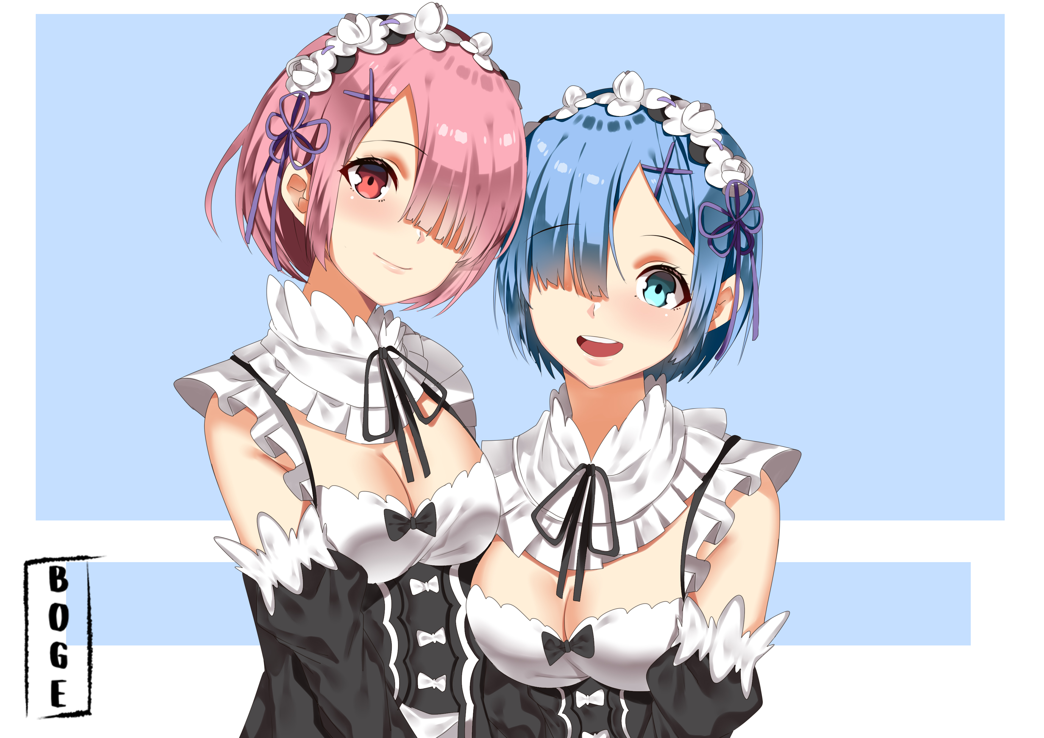 Baixar papel de parede para celular de Anime, Re:zero Começando A Vida Em Outro Mundo, Ram (Re:zero), Rem (Re:zero) gratuito.