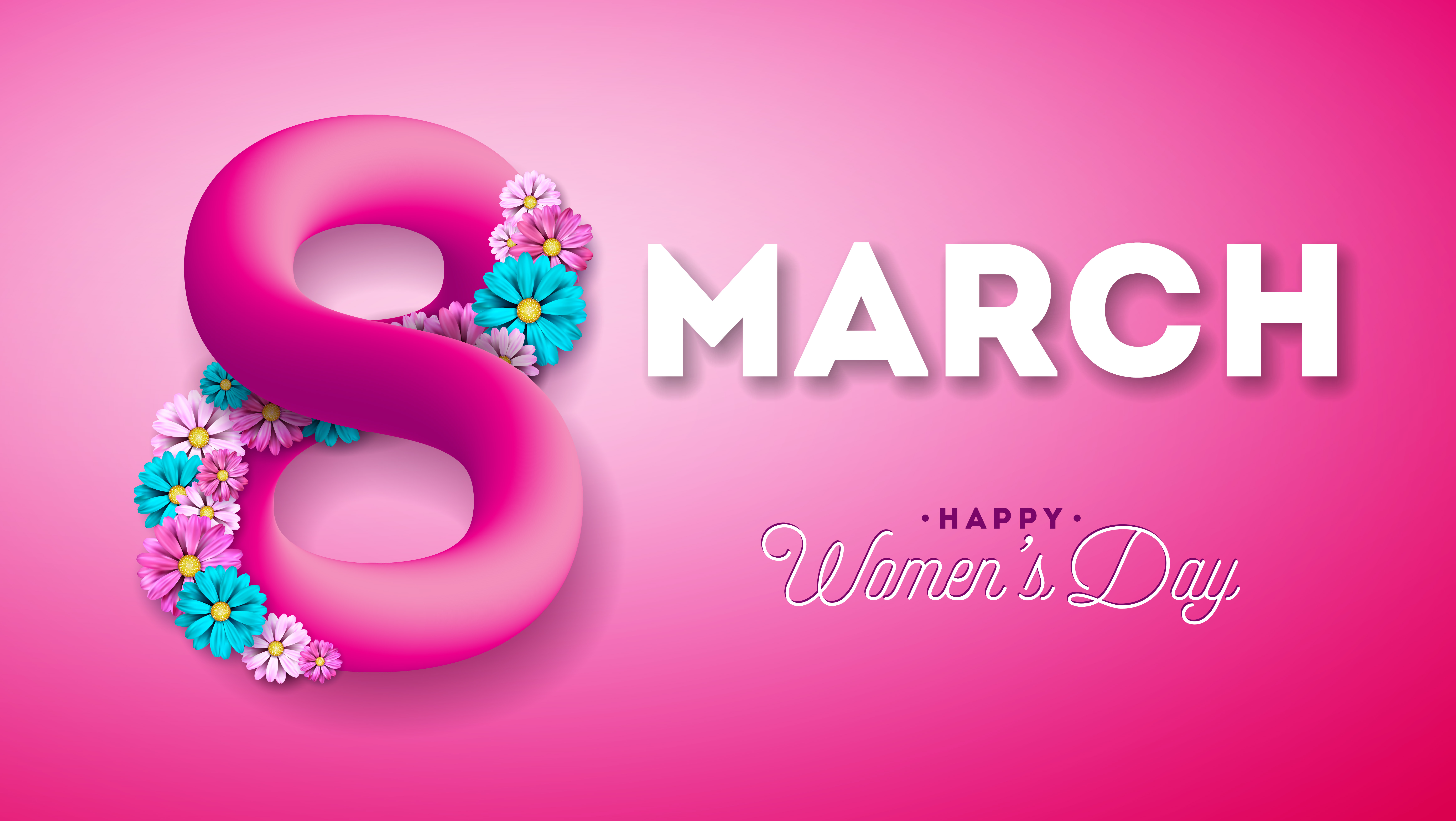 Descarga gratuita de fondo de pantalla para móvil de Flor, Día Festivo, Día De La Mujer, Feliz Día De La Mujer.