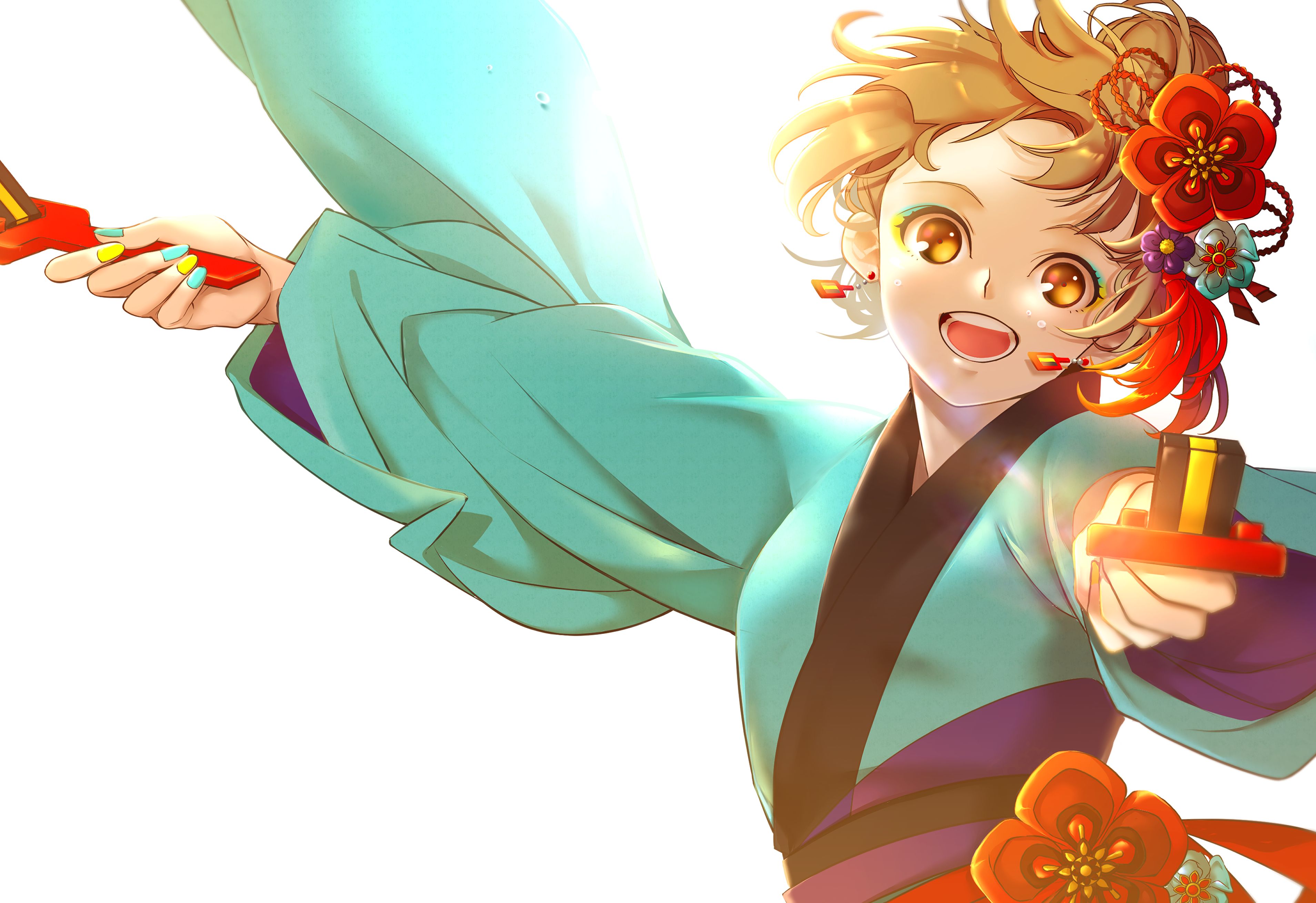 Laden Sie das Mädchen, Kimono, Animes-Bild kostenlos auf Ihren PC-Desktop herunter