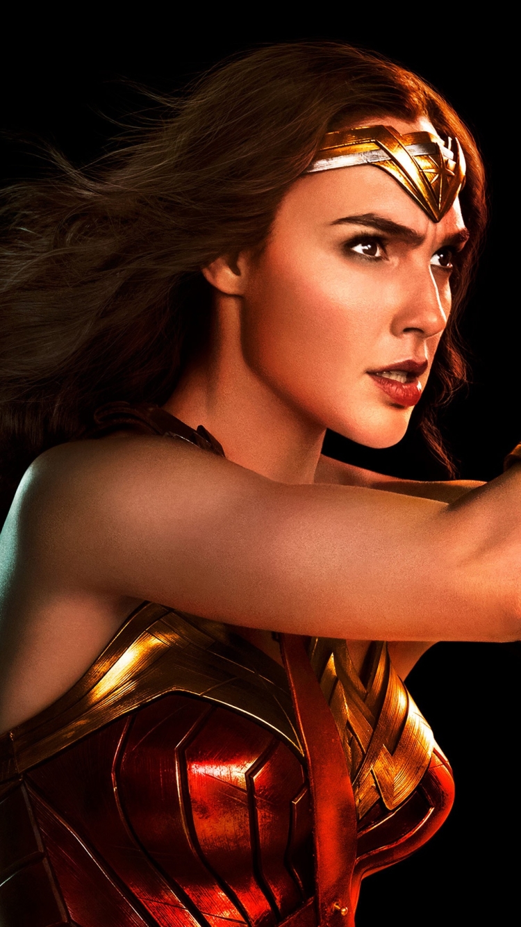 Handy-Wallpaper Filme, Wonderwoman, Gerechtigkeitsliga, Gal Gadot, Justice League, Gerechtigkeitsliga (2017), Wunderfrau kostenlos herunterladen.