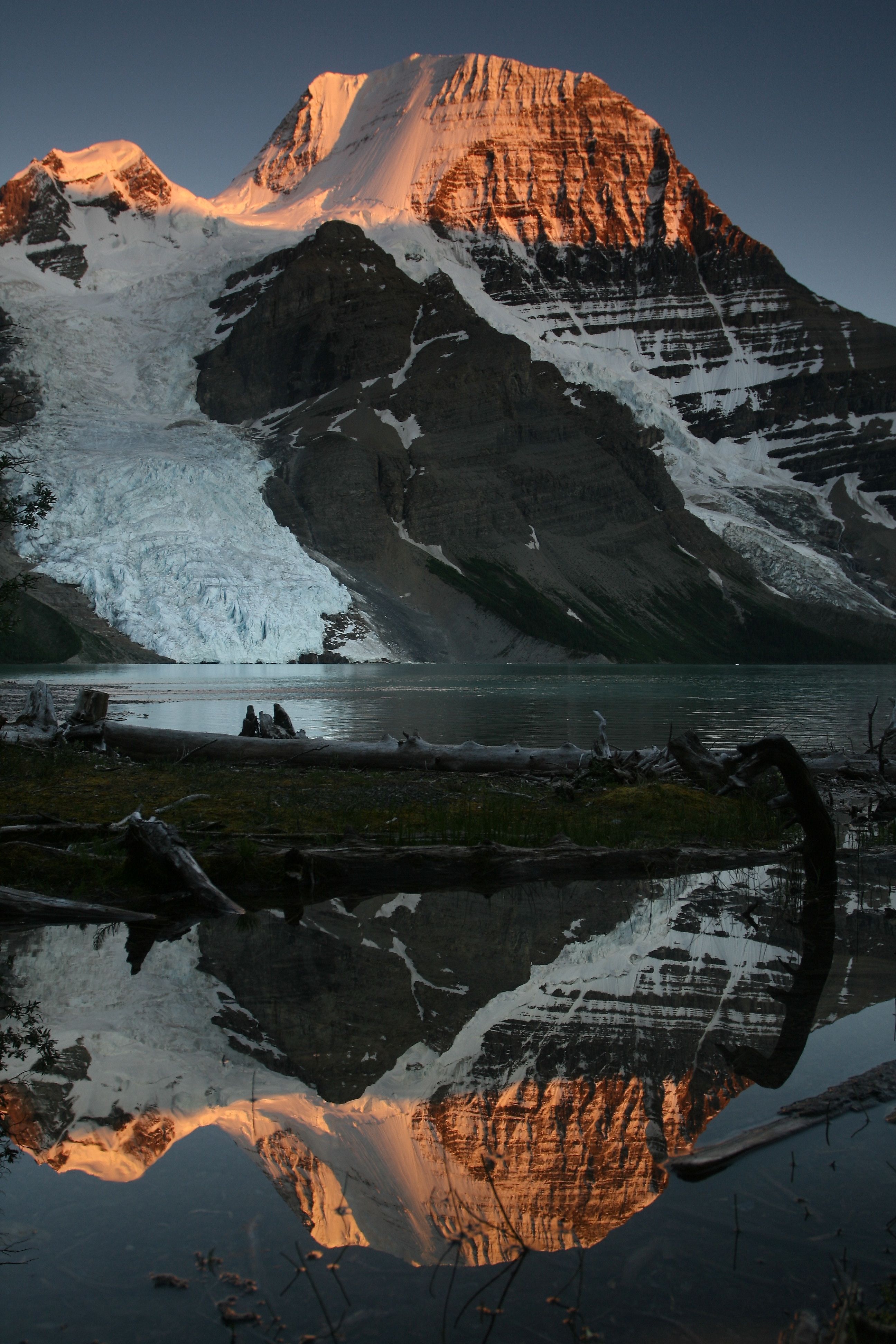 Wallpaper Full HD landscape, nature, mountain, vertex, top, lake, reflection
