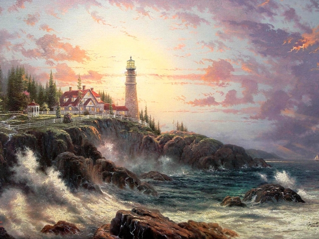 Free download wallpaper Lighthouse, Man Made on your PC desktop