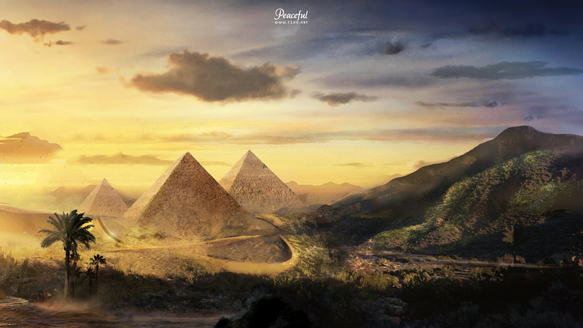 Скачати мобільні шпалери Фантазія, Піраміда безкоштовно.