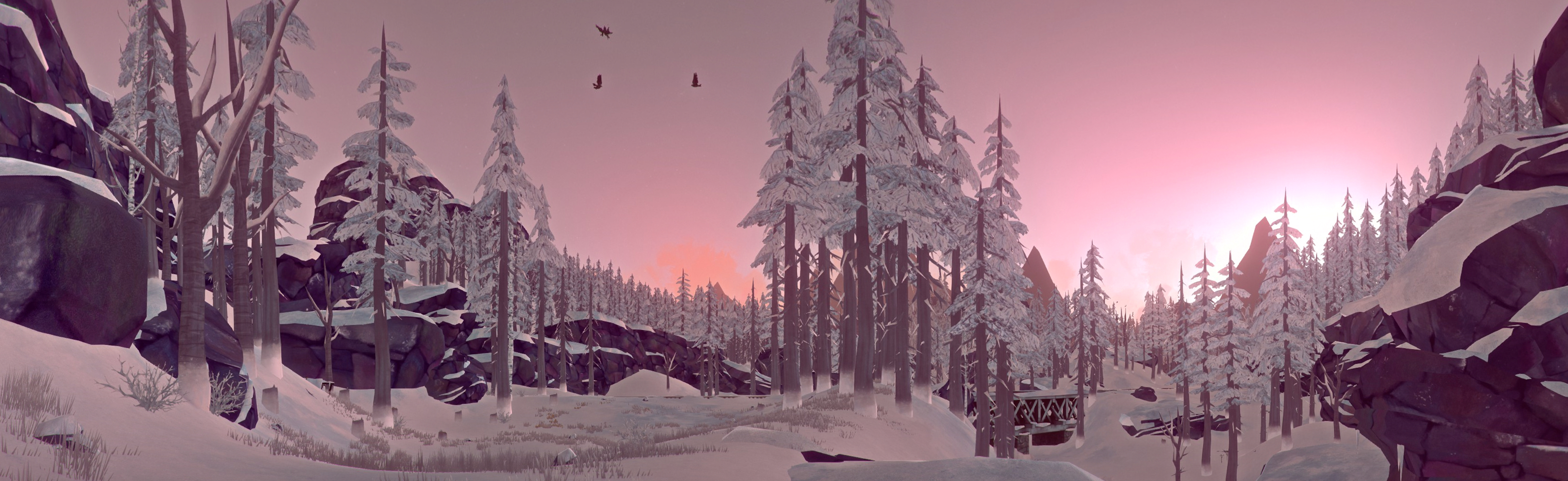 the long dark, video game, forest, wood