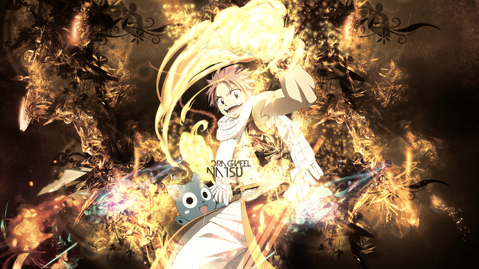 Laden Sie das Animes, Fairy Tail, Natsu Dragneel, Glücklich (Fairy Tail)-Bild kostenlos auf Ihren PC-Desktop herunter