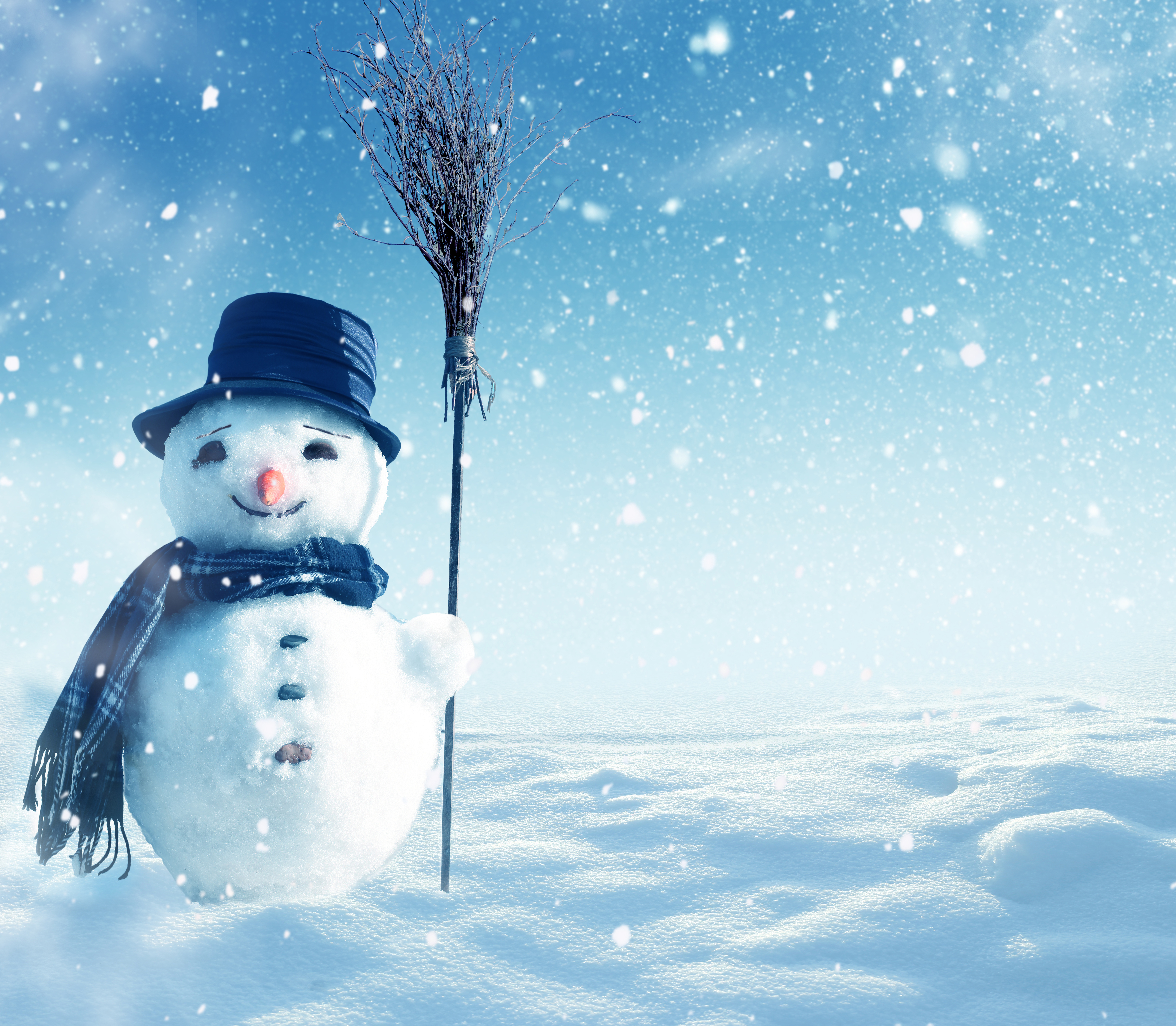 Скачать картинку Снеговик, Фотографии в телефон бесплатно.