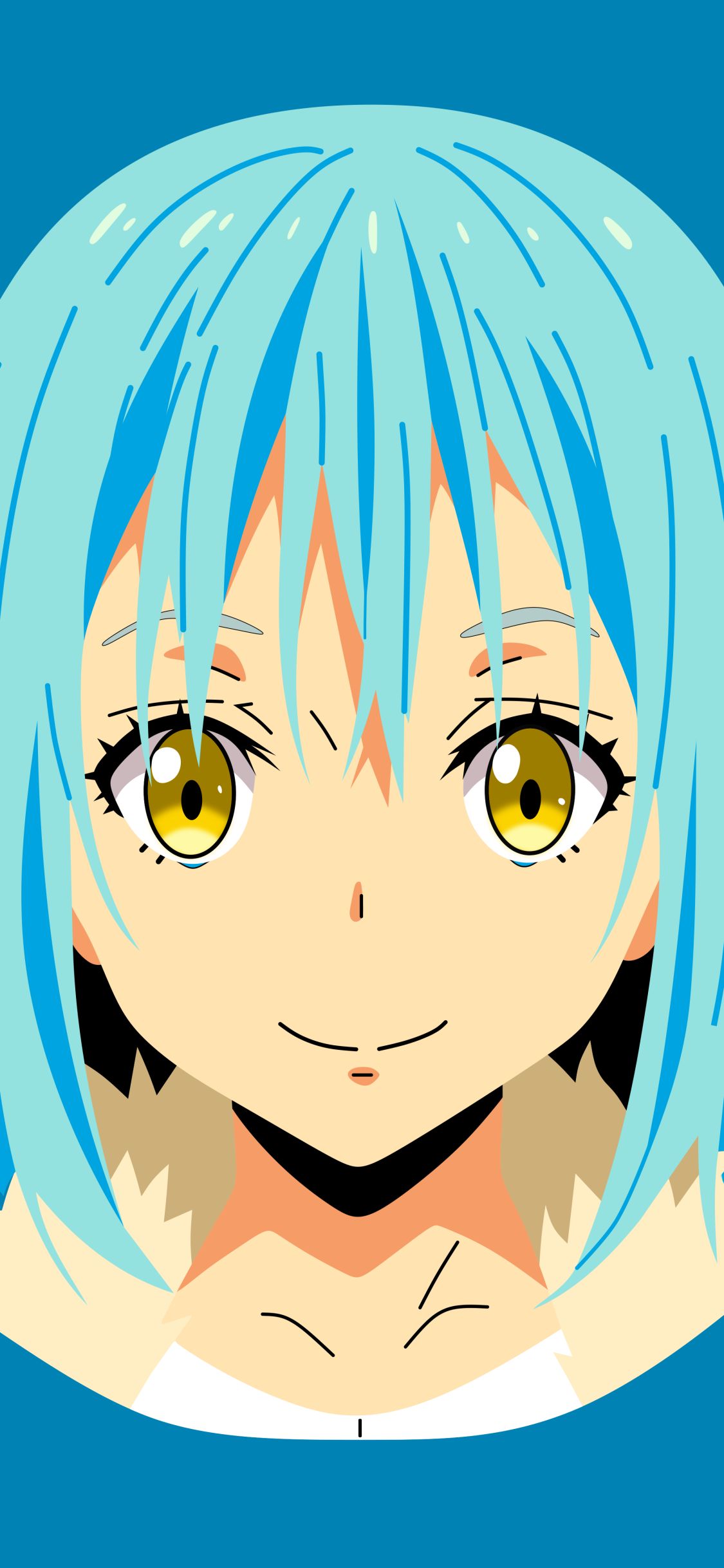 Download mobile wallpaper Anime, Face, Minimalist, Rimuru Tempest, That Time I Got Reincarnated As A Slime for free.