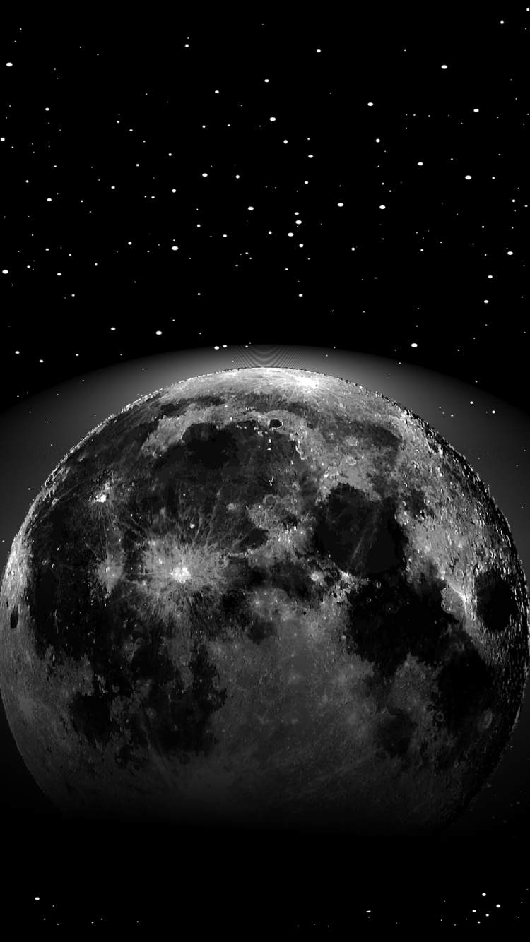 Download mobile wallpaper Moon, Earth for free.