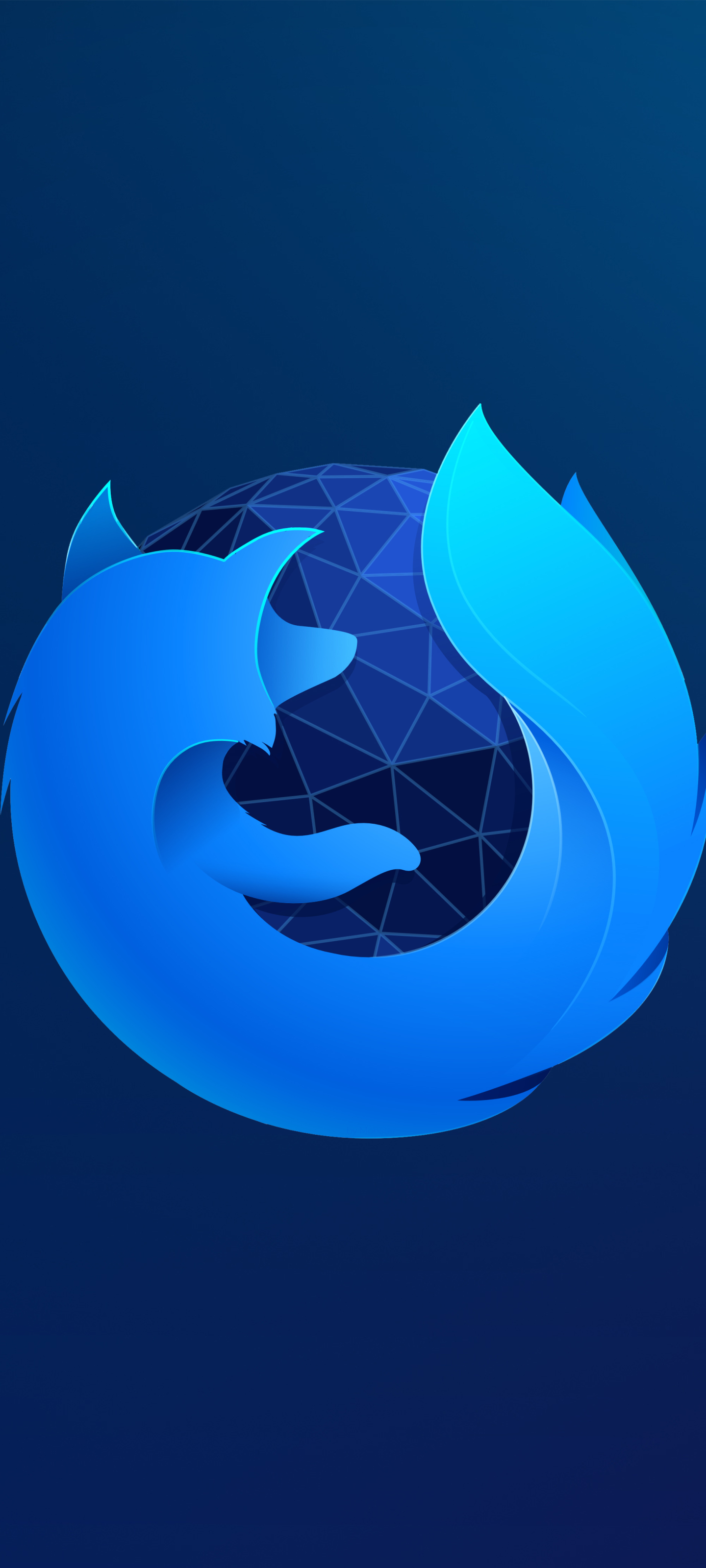 Скачати мобільні шпалери Синій, Технології, Логотип, Firefox безкоштовно.