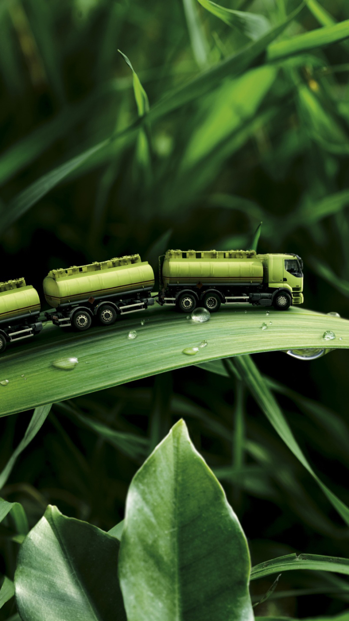 Download mobile wallpaper Grass, Toy, Photography, Water Drop, Manipulation for free.