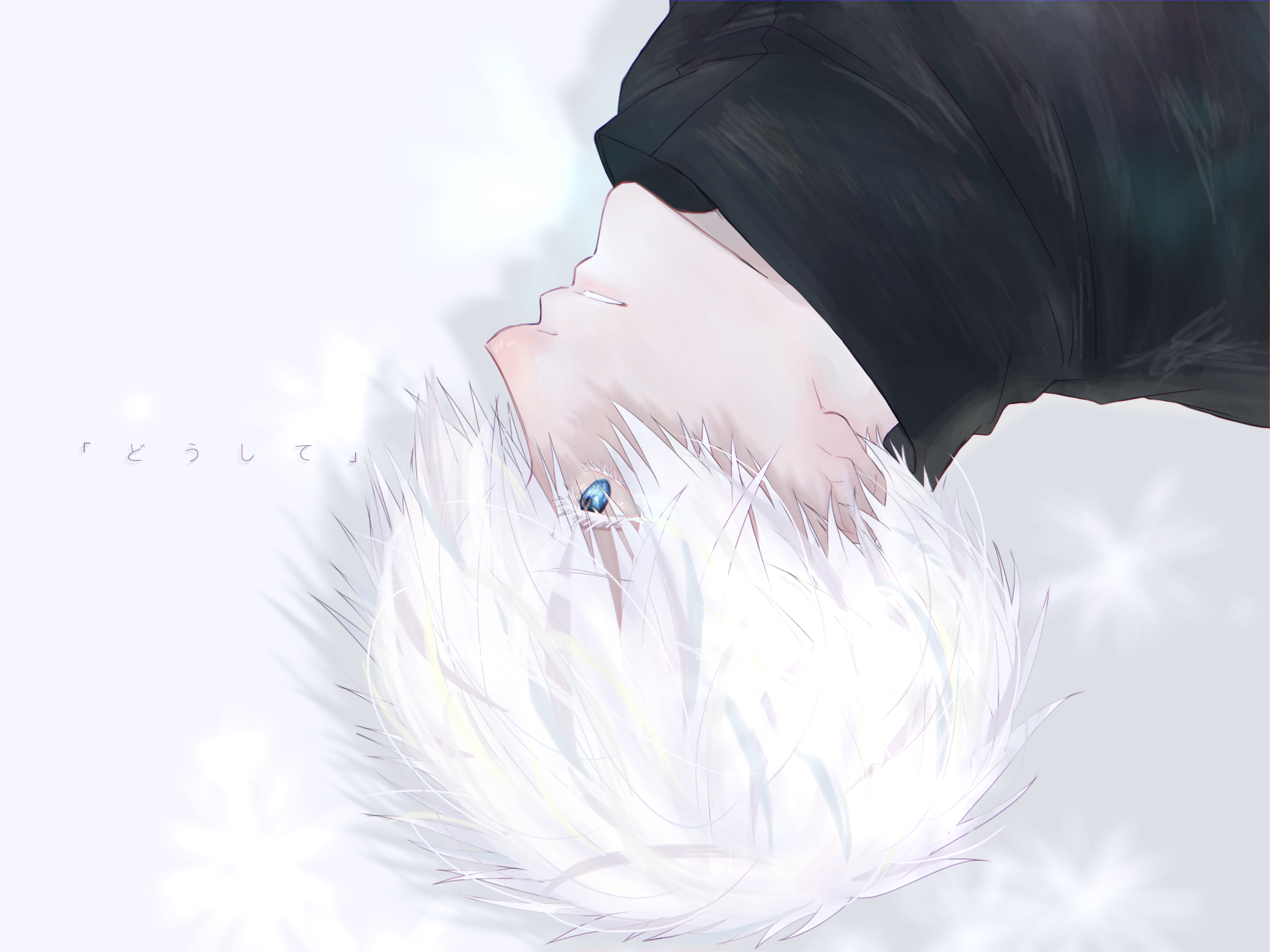 Baixe gratuitamente a imagem Anime, Olhos Azuis, Cabelo Branco, Satoru Gojo, Jujutsu Kaisen na área de trabalho do seu PC