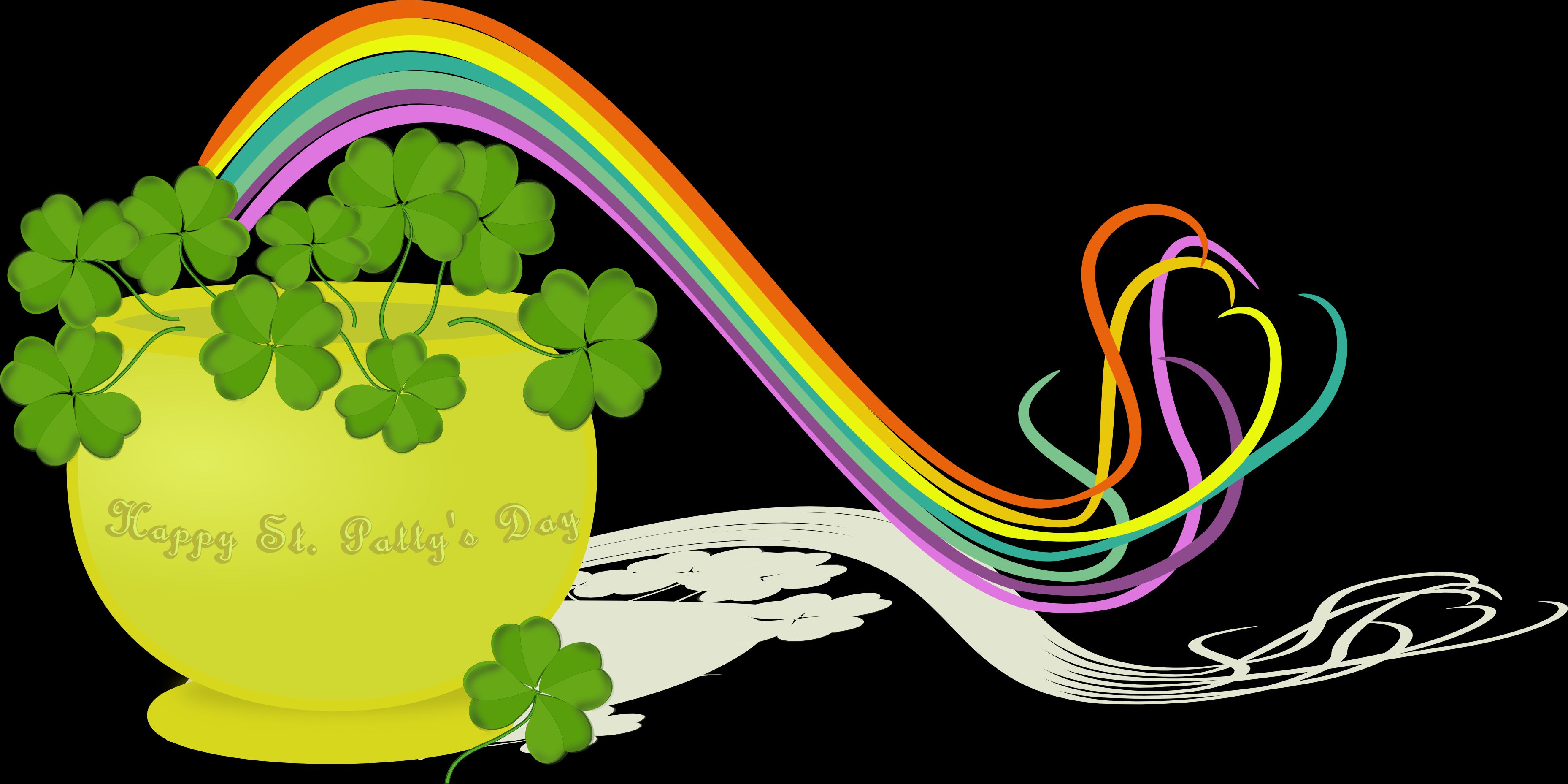 Free download wallpaper Rainbow, Holiday, Clover, St Patrick's Day on your PC desktop