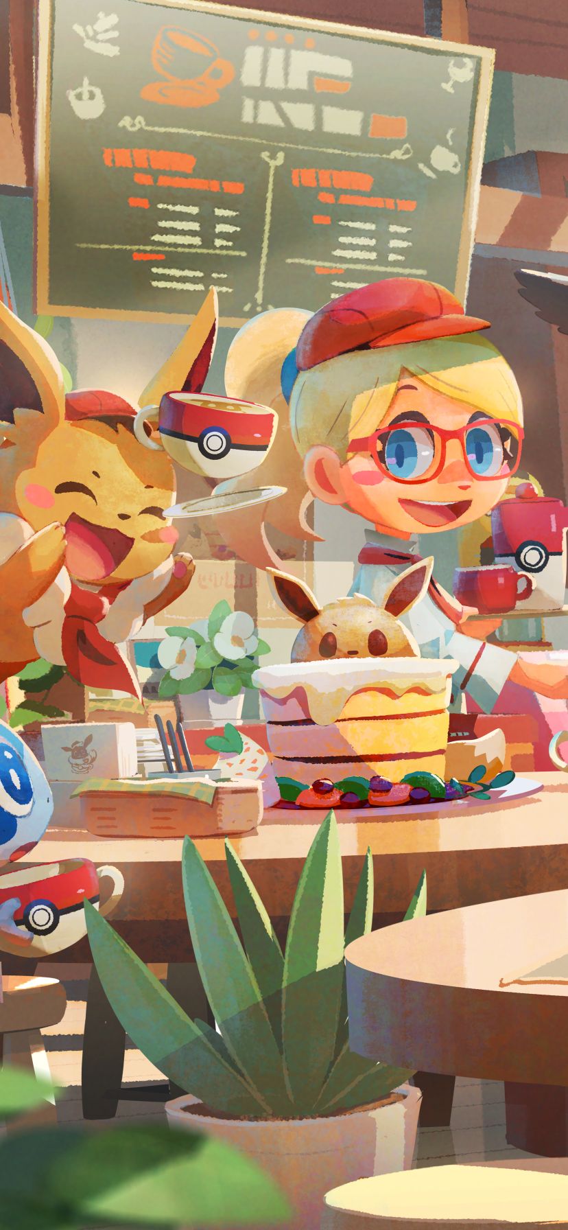 Download mobile wallpaper Pokémon, Video Game, Eevee (Pokémon), Pokémon Café Mix for free.