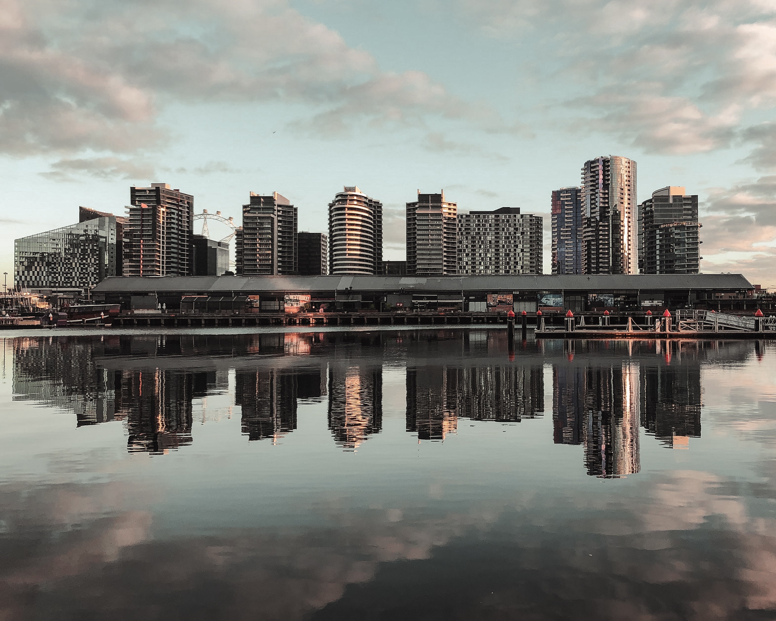 Download mobile wallpaper Reflection, City, Cities, Building, Water, Architecture for free.
