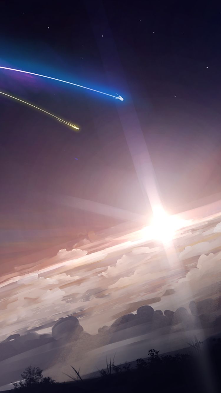 Descarga gratuita de fondo de pantalla para móvil de Cielo, Animado, Kimi No Na Wa.