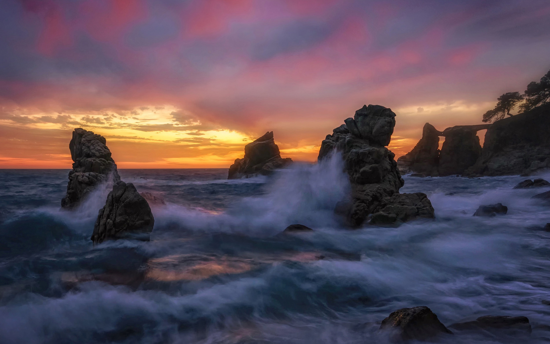 Laden Sie das Horizont, Ozean, Himmel, Sonnenuntergang, Erde/natur-Bild kostenlos auf Ihren PC-Desktop herunter