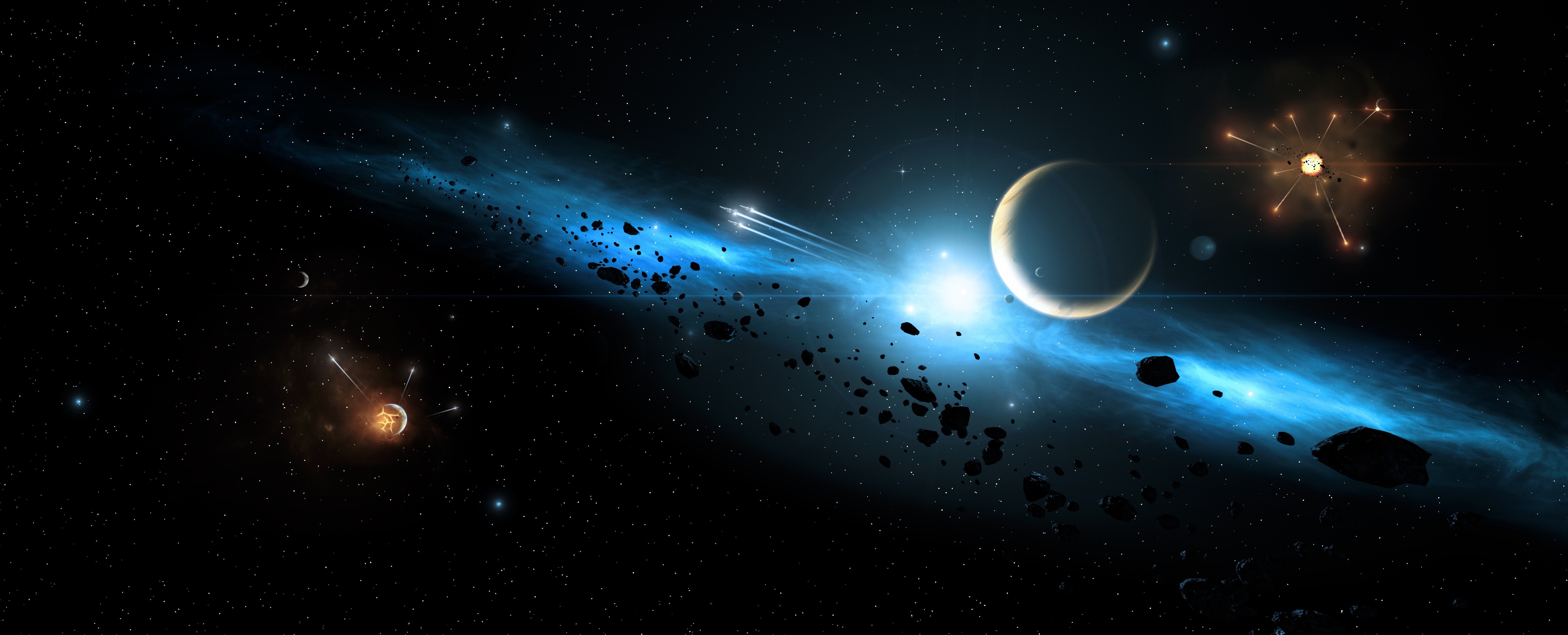 Free download wallpaper Stars, Space, Planet, Explosion, Sci Fi on your PC desktop