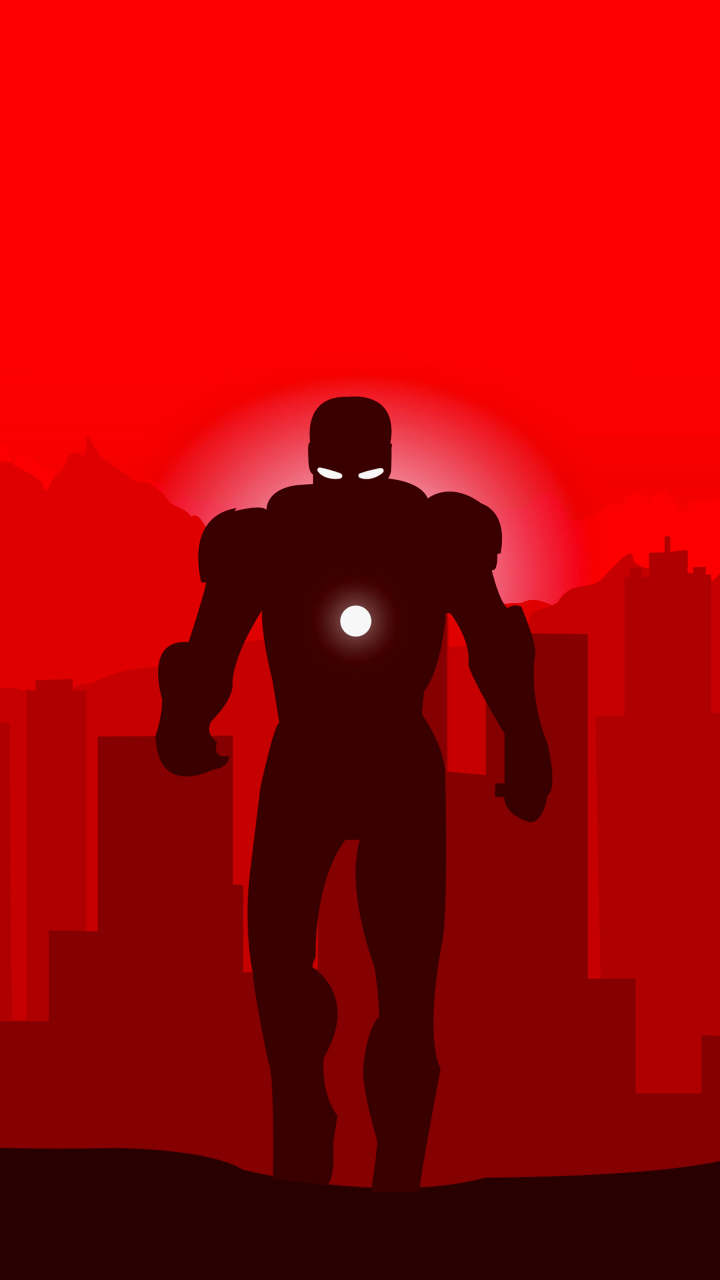 Descarga gratuita de fondo de pantalla para móvil de Iron Man, Minimalista, Historietas.